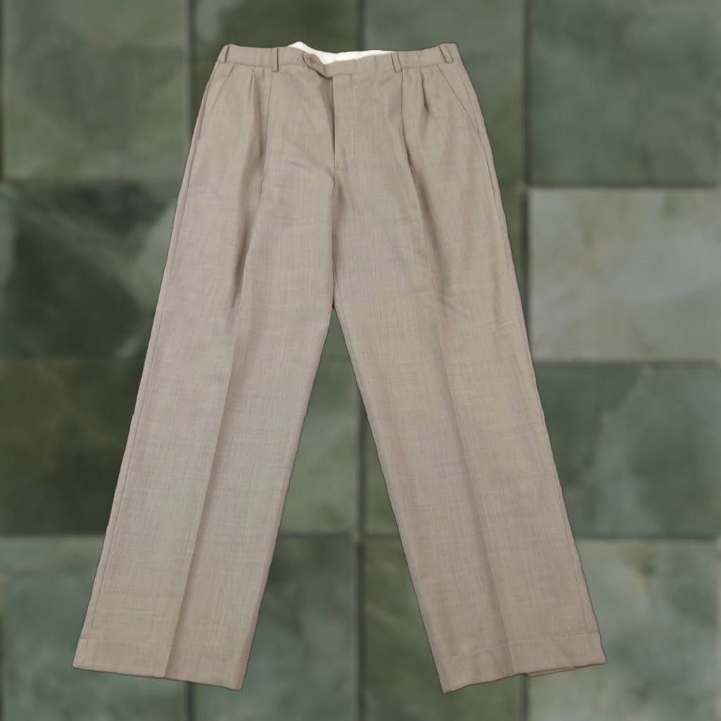 Brooks Brothers Brooks Brothers Mens 38x31 Brown Straight Leg Stretch Dress Pants Size US 36 / EU 52 - 1 Thumbnail