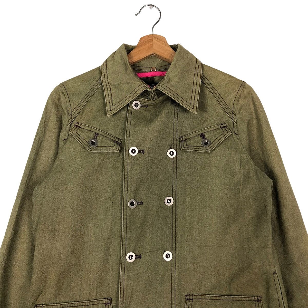 Hysteric Glamour 🔥VINTAGE LONG JACKET ALGON QUINS MILITARY DESIGN JAPAN MADE Size US M / EU 48-50 / 2 - 3 Thumbnail