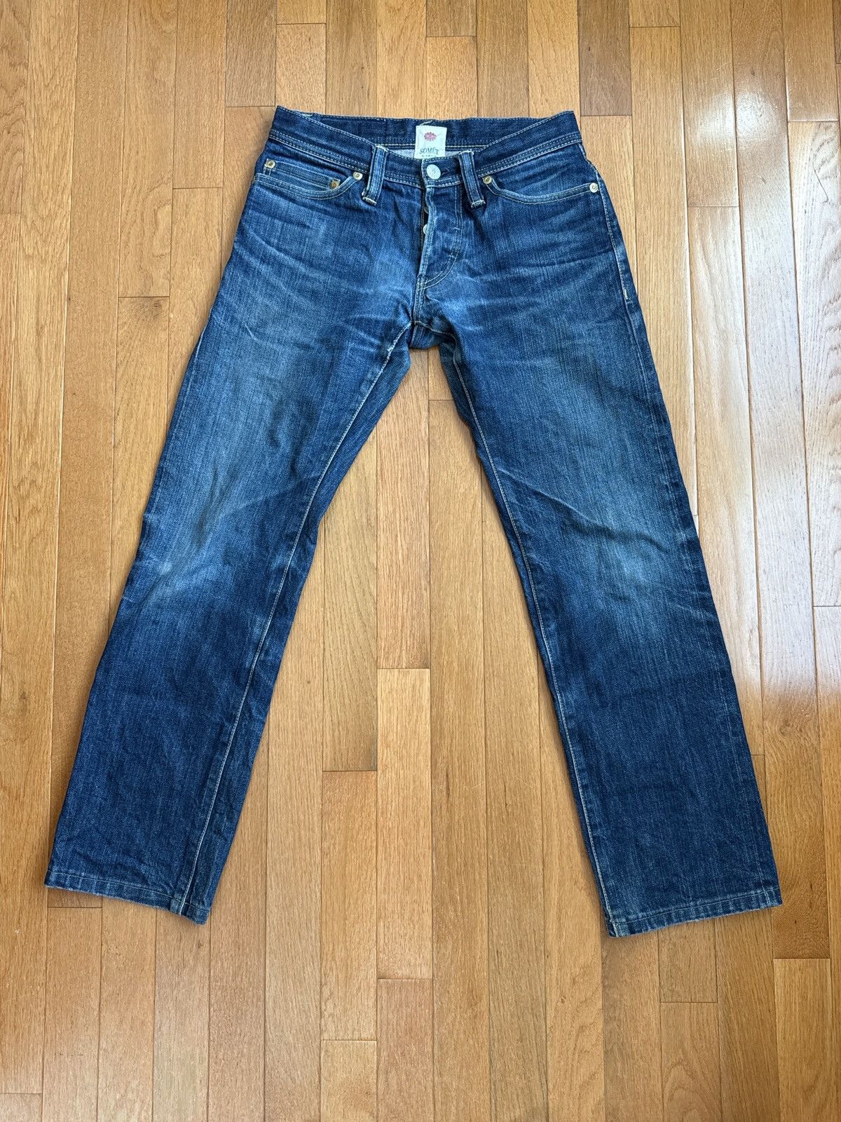 SOMET Raw Japanese Denim Jeans Size US 26 / EU 42 - 2 Thumbnail