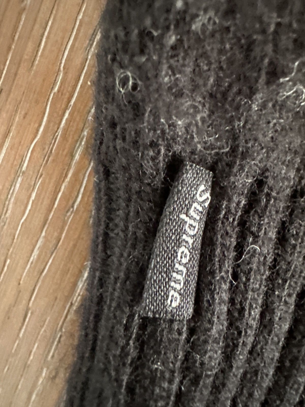 Supreme Supreme Back Stripe Wool Sweater Black and White Size US XL / EU 56 / 4 - 5 Thumbnail