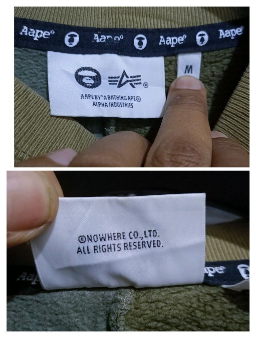Aape × Alpha Industries Aape by a bathing ape x aloha industries crewneck Size US M / EU 48-50 / 2 - 10 Thumbnail