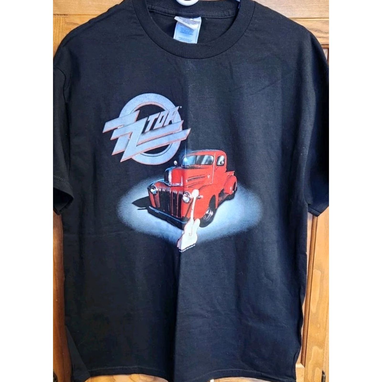 Vintage ZZ TOP Band T Shirt Men’s L Large Vintage Double-Sided 90s Graphic Print Black Cotton Short Sleeve Crew Neck Tennessee River Mens Shirt Size US L / EU 52-54 / 3 - 5 Thumbnail