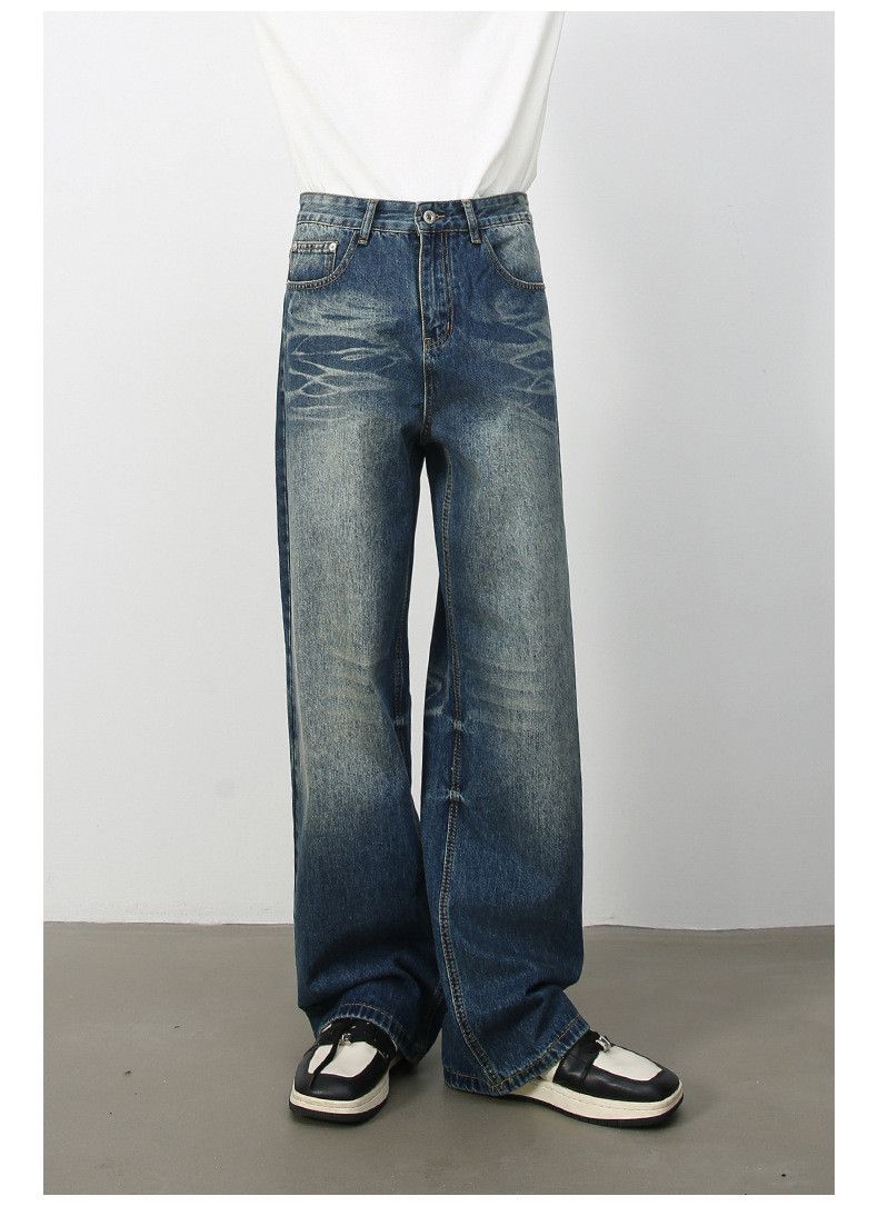 Japanese Brand American Vintage Washed High-Street Straight-Leg Jeans Size US 32 / EU 48 - 3 Thumbnail