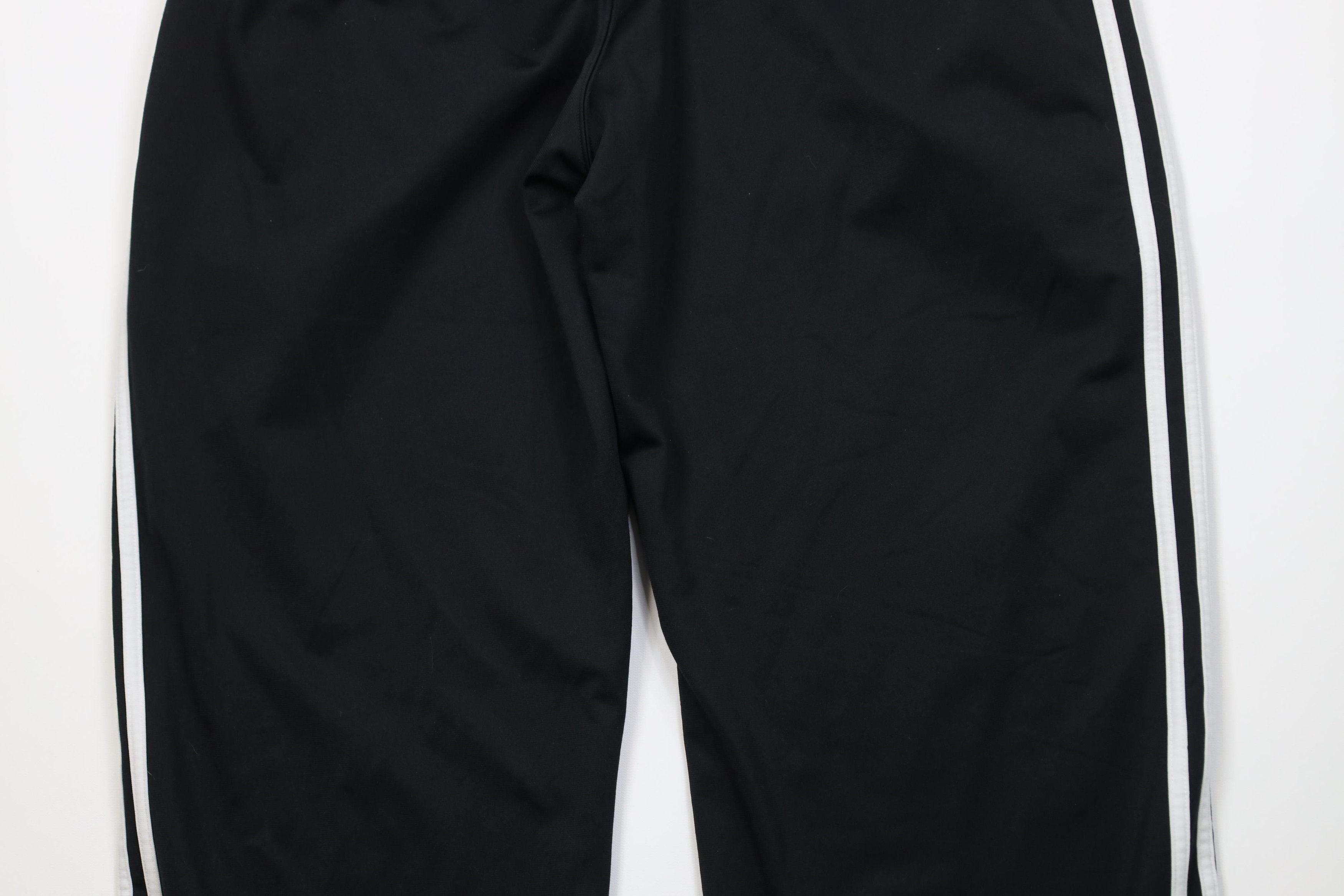 Adidas Vintage Y2K Adidas Striped Wide Leg Sweatpants Pants Black Size US 36 / EU 52 - 11 Thumbnail