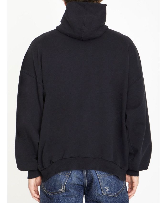 Balenciaga o1bcso1str0924 Bal.com Hoodie Oversized in Black Size US M / EU 48-50 / 2 - 3 Thumbnail