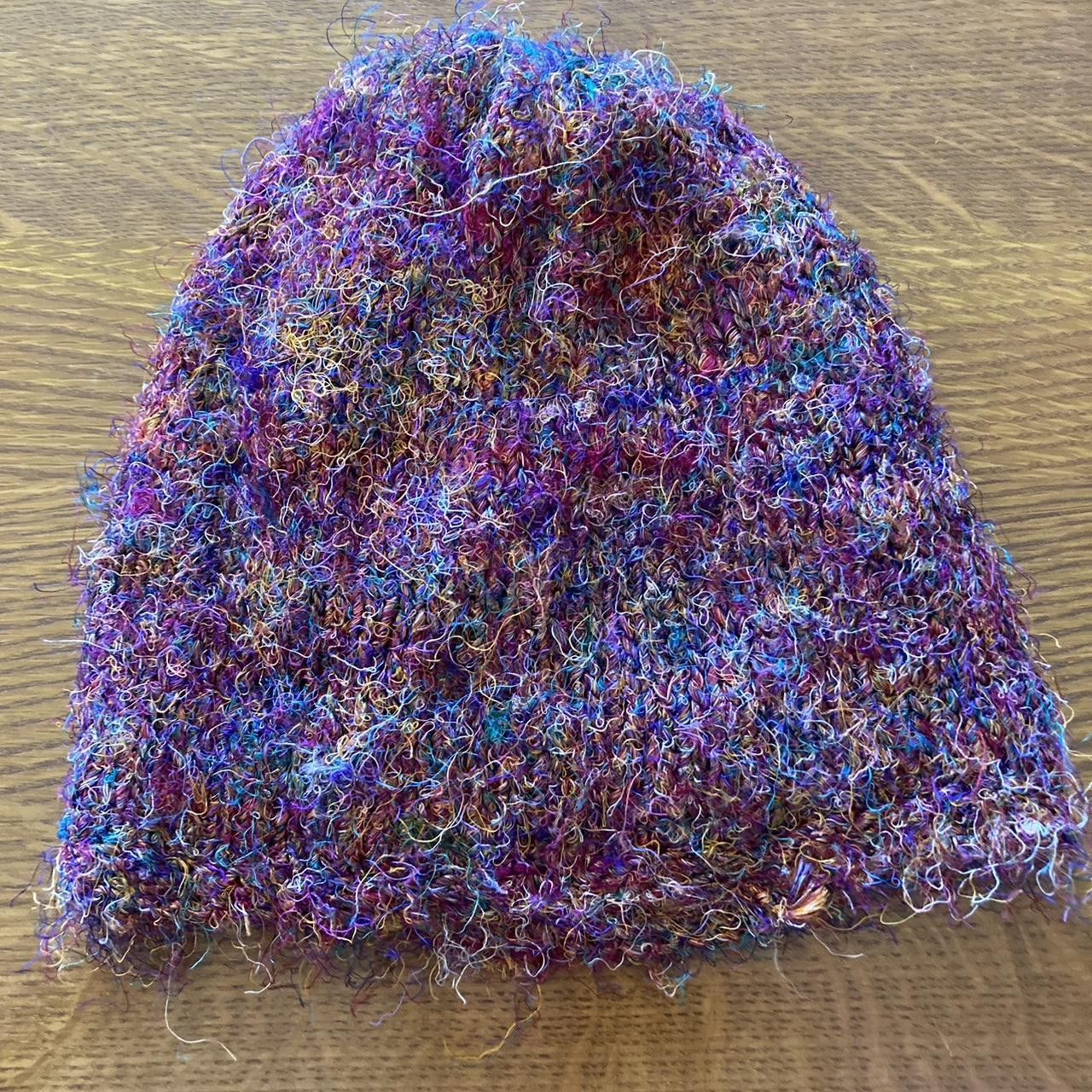 Handmade Handmade Multicolored Silk Beanie Size ONE SIZE - 2 Thumbnail