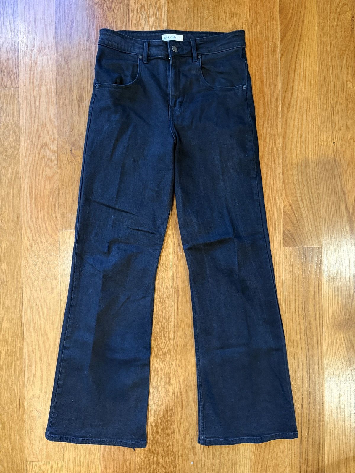 Other KÁLÓ SOIL Black Flared Denim Jeans Size US 31 - 1 Thumbnail