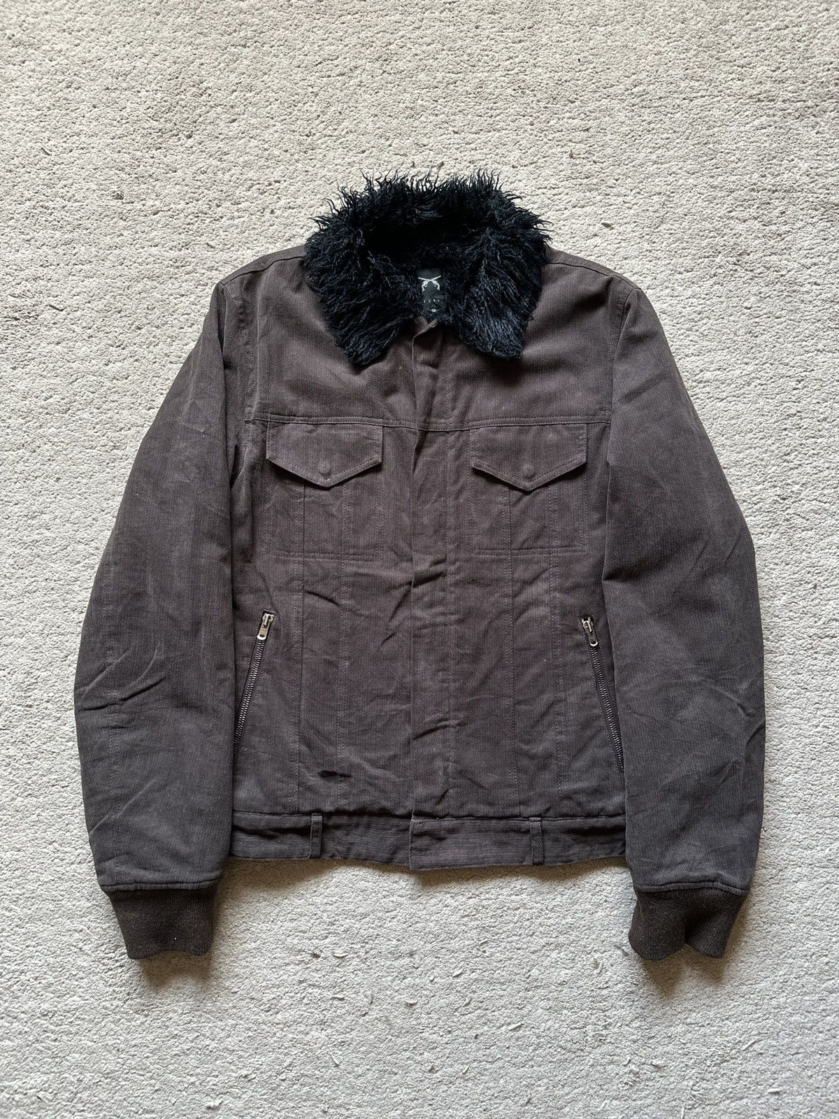 roarguns 2000s Roarguns Fur Trucker Jacket Size US M / EU 48-50 / 2 - 2 Thumbnail