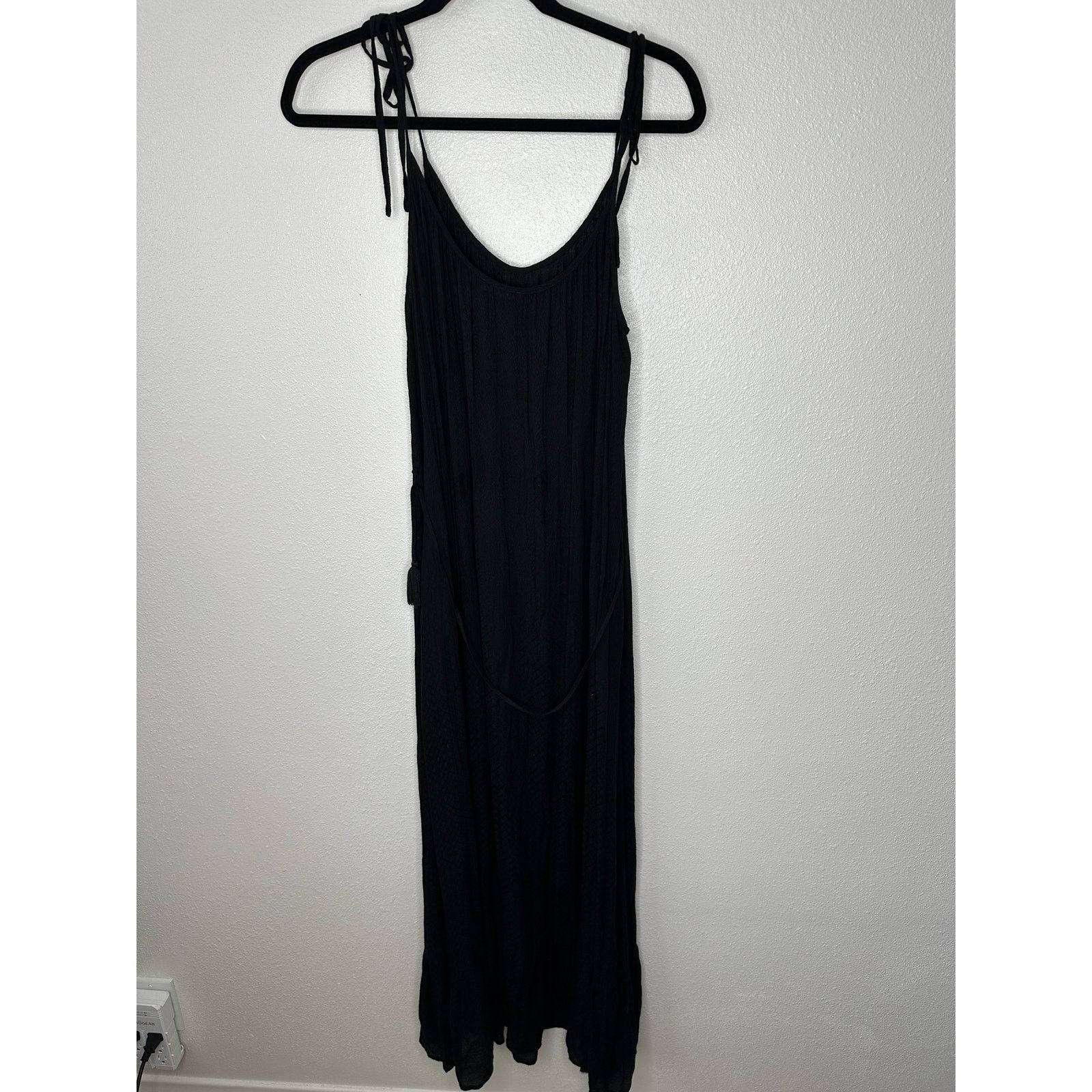 Other Lovestitch Black Gauze Tie Shoulder & Waist Maxi Sundress M Size M / US 6-8 / IT 42-44 - 8 Thumbnail