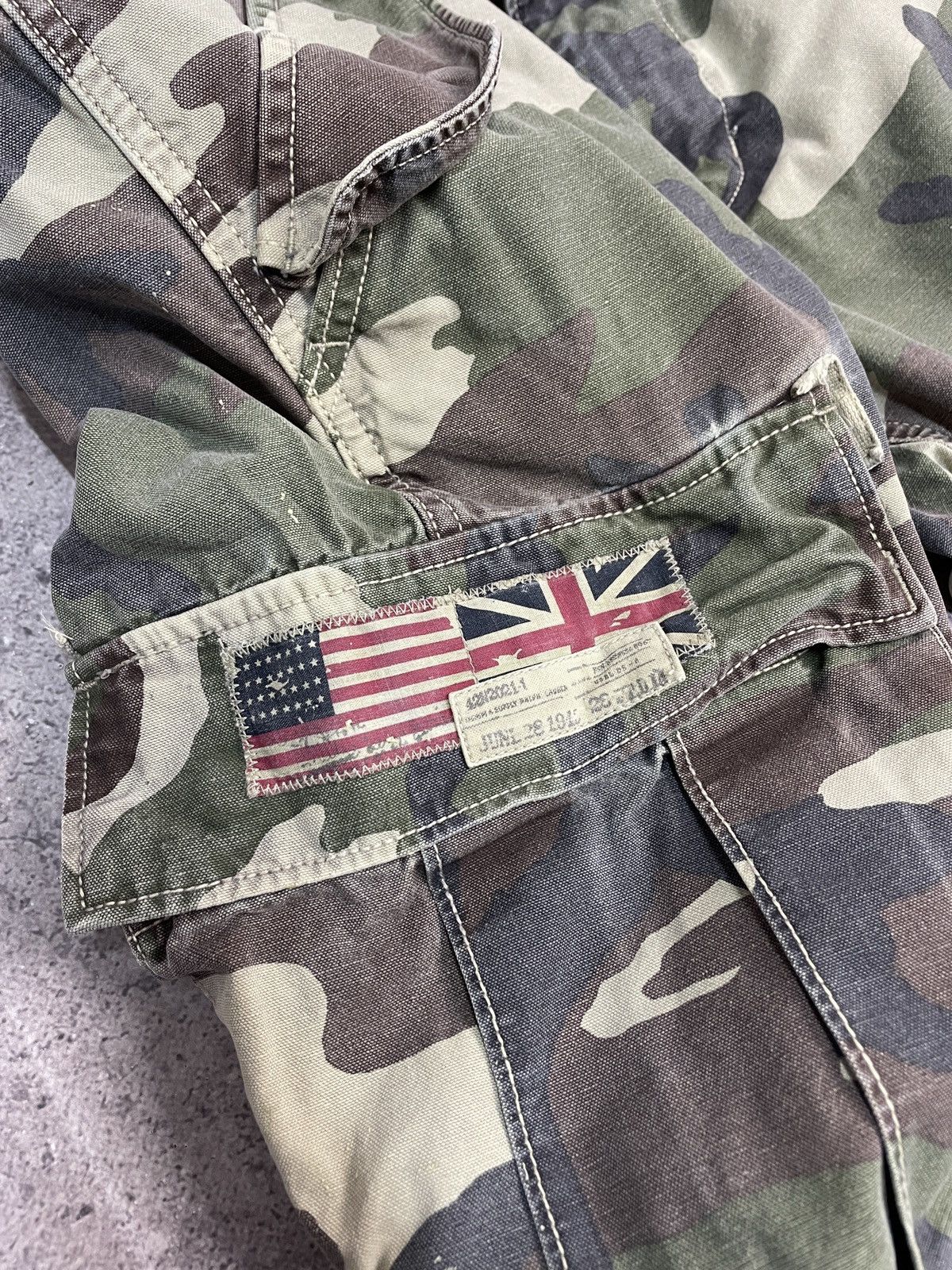 Denim & Supply Ralph Lauren Vintage Polo Ralph Lauren Camo Cargo Pants Y2K Military Size US 32 / EU 48 - 10 Thumbnail