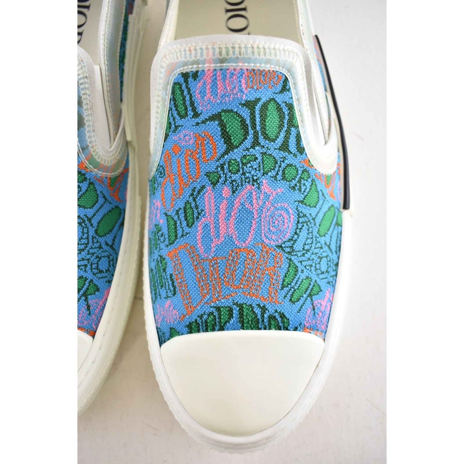 Dior Dior Mens Multicolor Logo Low Top Slip On Flat Sneaker 44 11 Size US 11 / EU 44 - 9 Thumbnail