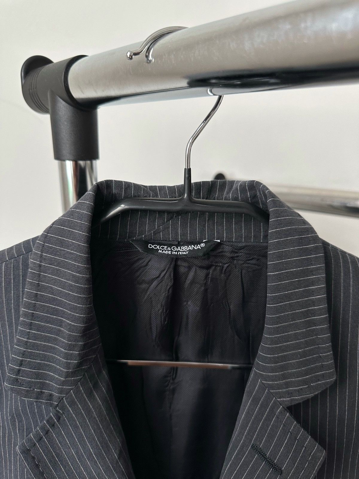 Dolce & Gabbana Vintage Dolce & Gabbana Luxury Striped Suit Blazer Pants Size 48S - 6 Thumbnail