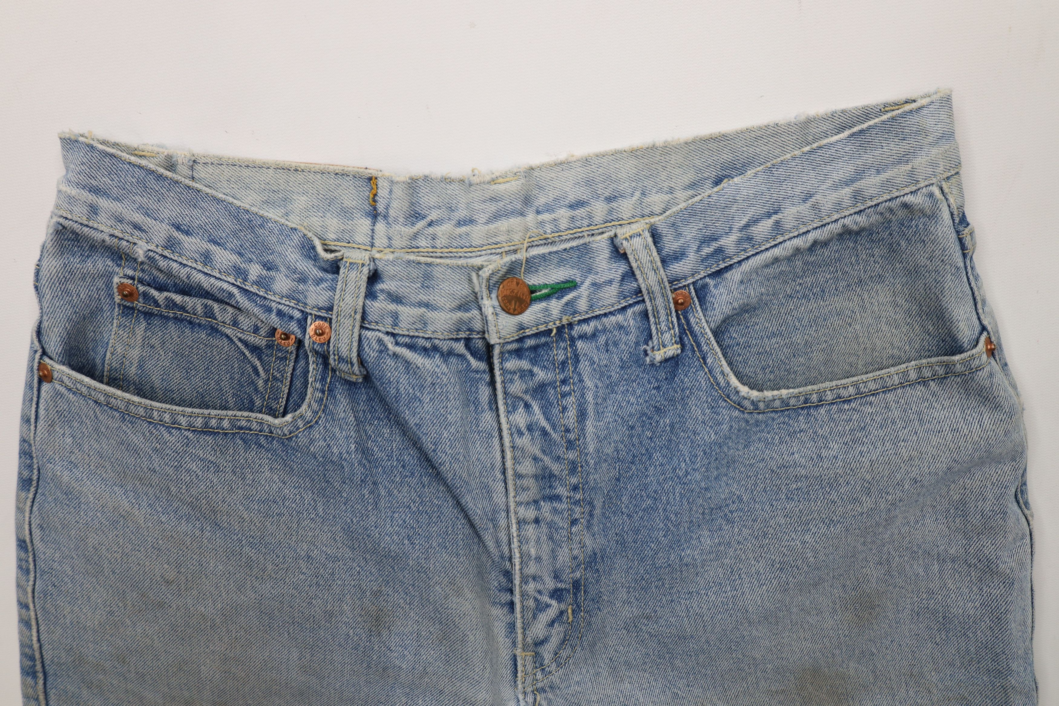 Vintage Vintage 90s Streetwear Relaxed Tapered Leg Denim Jeans Blue Size US 32 / EU 48 - 9 Thumbnail