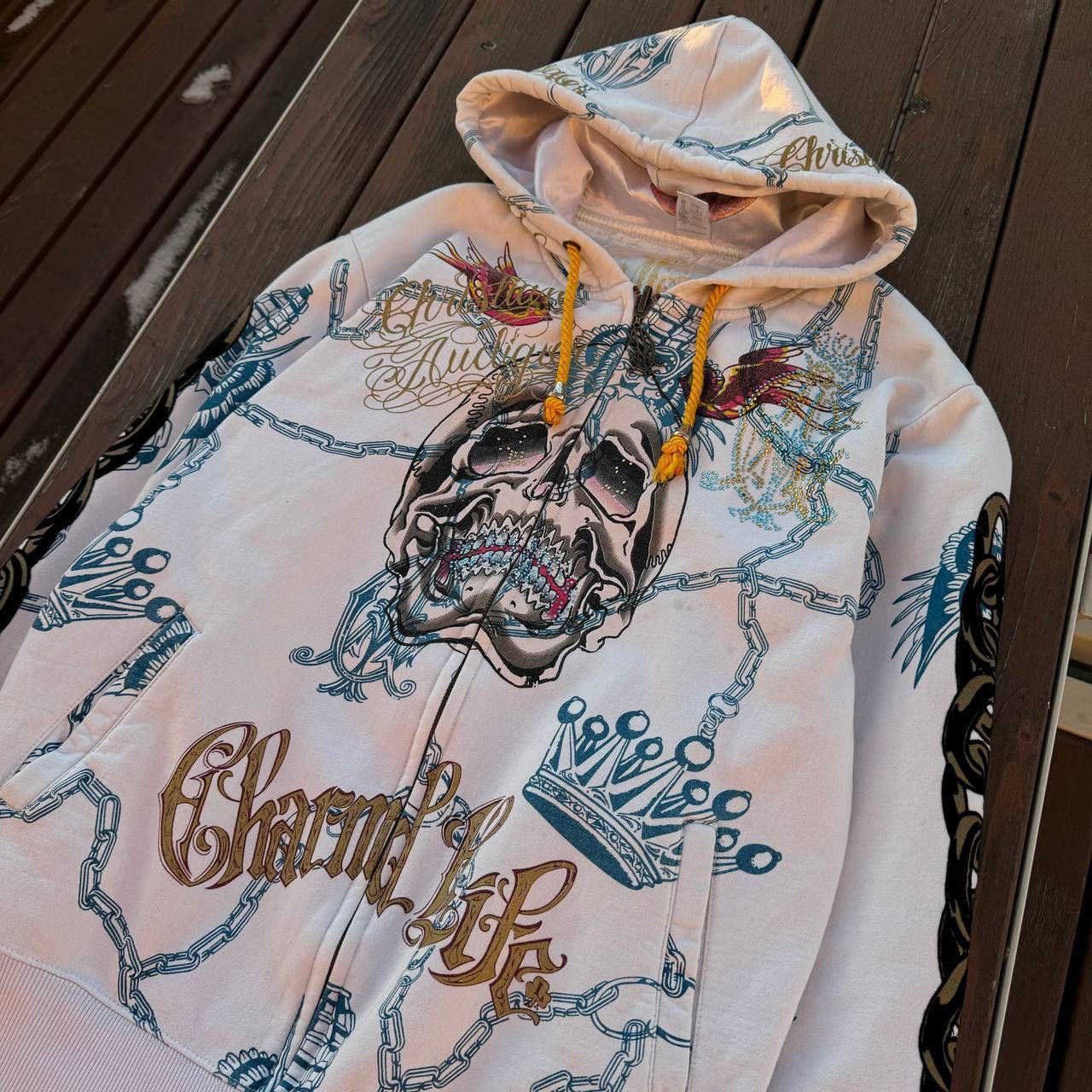Christian Audigier × Ed Hardy Christian Audigier Ed Hardy Zip-Up Hoodie Size US M / EU 48-50 / 2 - 3 Thumbnail