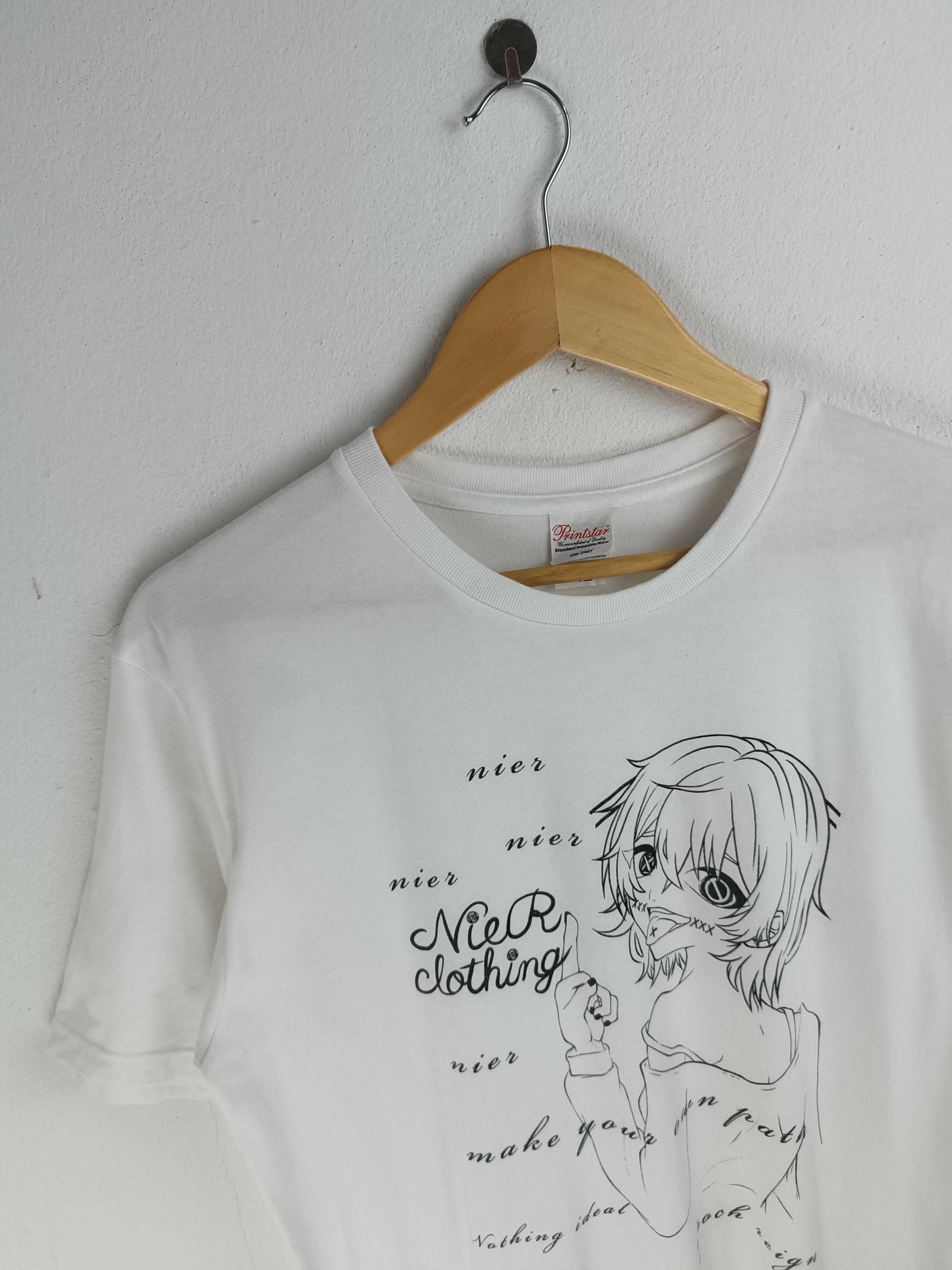 Anime VINTAGE Y2K NIER CLOTHING CUTE ANIME WAIFU TEE Size US L / EU 52-54 / 3 - 5 Thumbnail