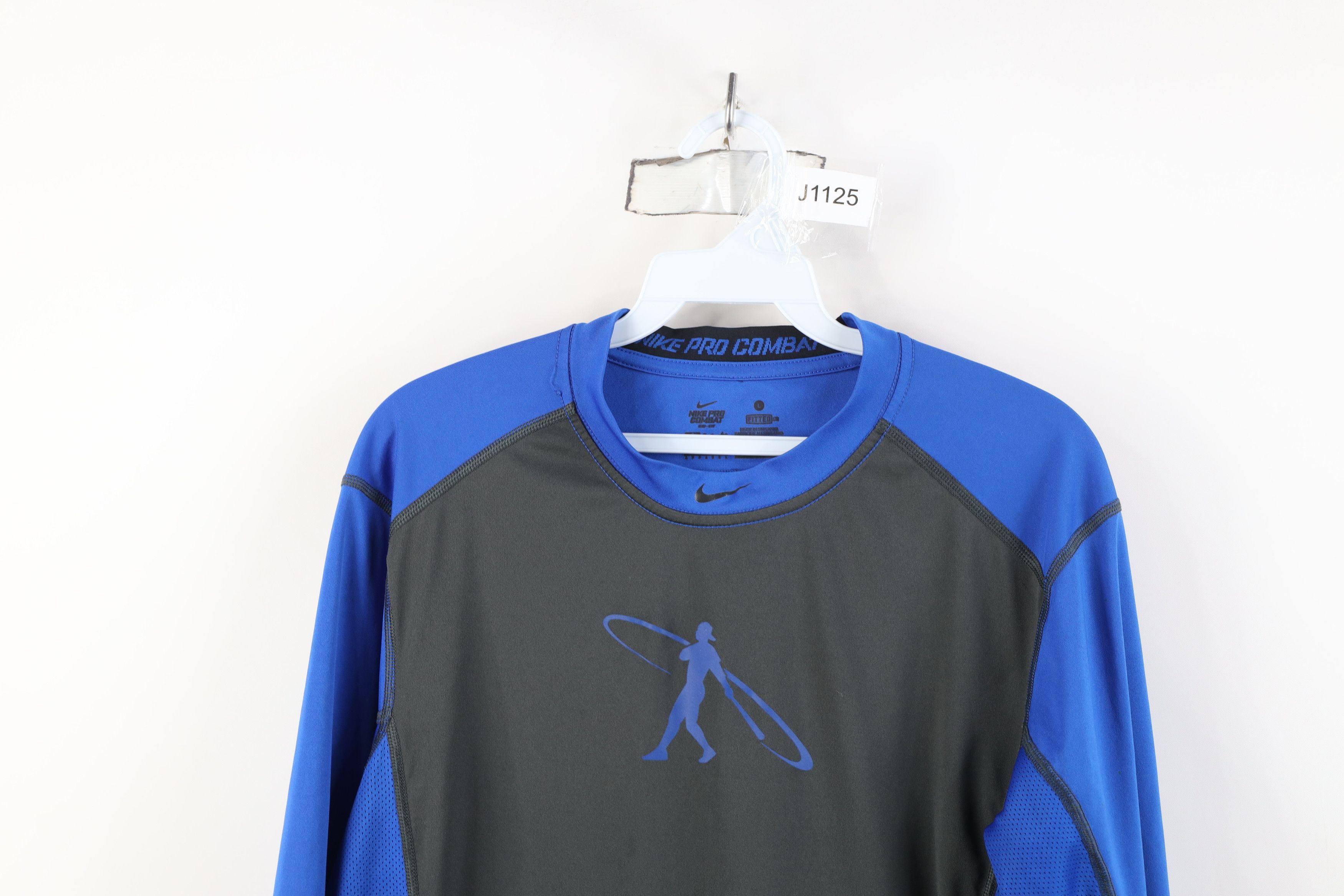 Nike Nike Pro Combat Fitted Compression 3/4 Sleeve Raglan Shirt Size US L / EU 52-54 / 3 - 2 Thumbnail