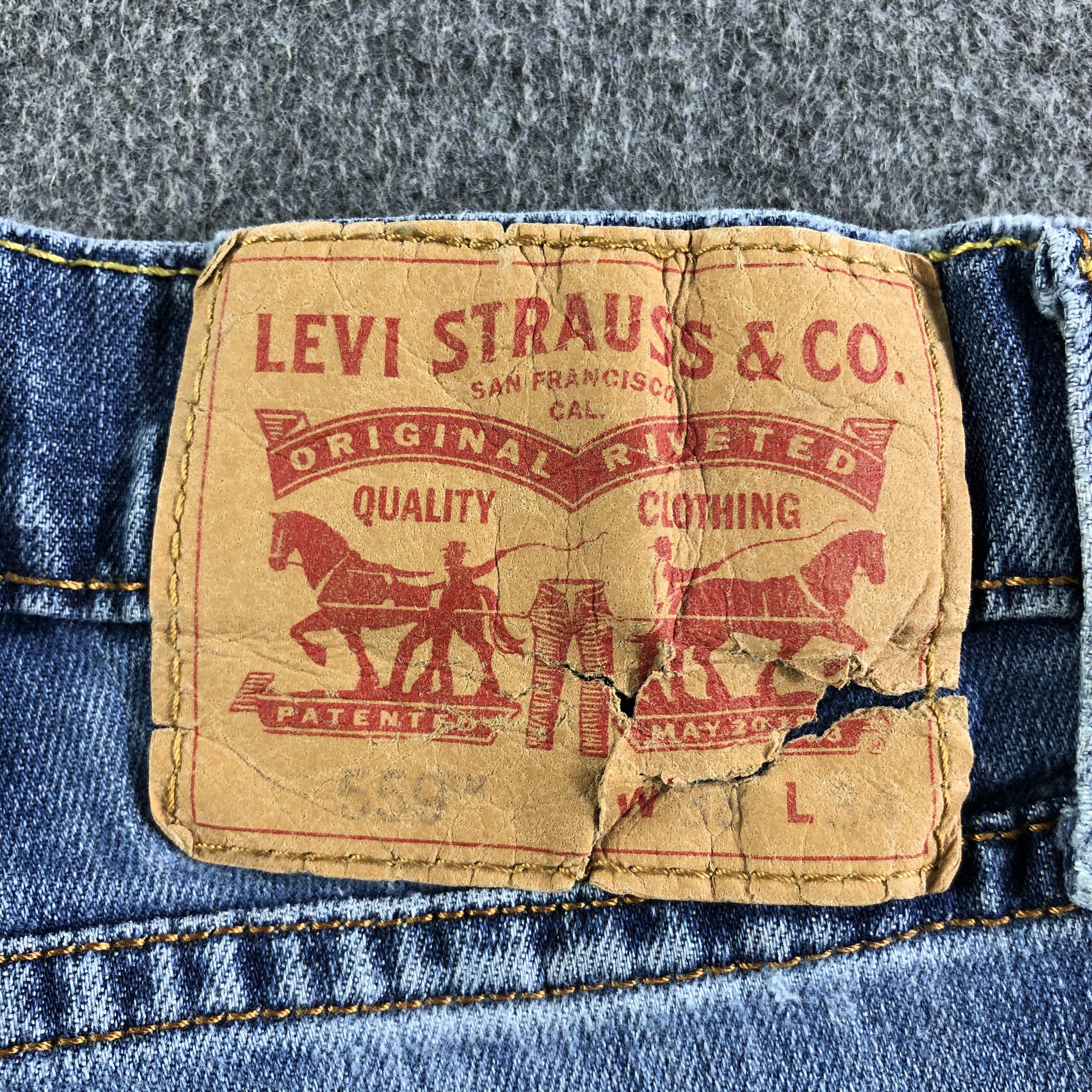 Levi's 90s Vintage Blue Wash Levis 559 Jeans-J4268 Size US 38 / EU 54 - 5 Thumbnail
