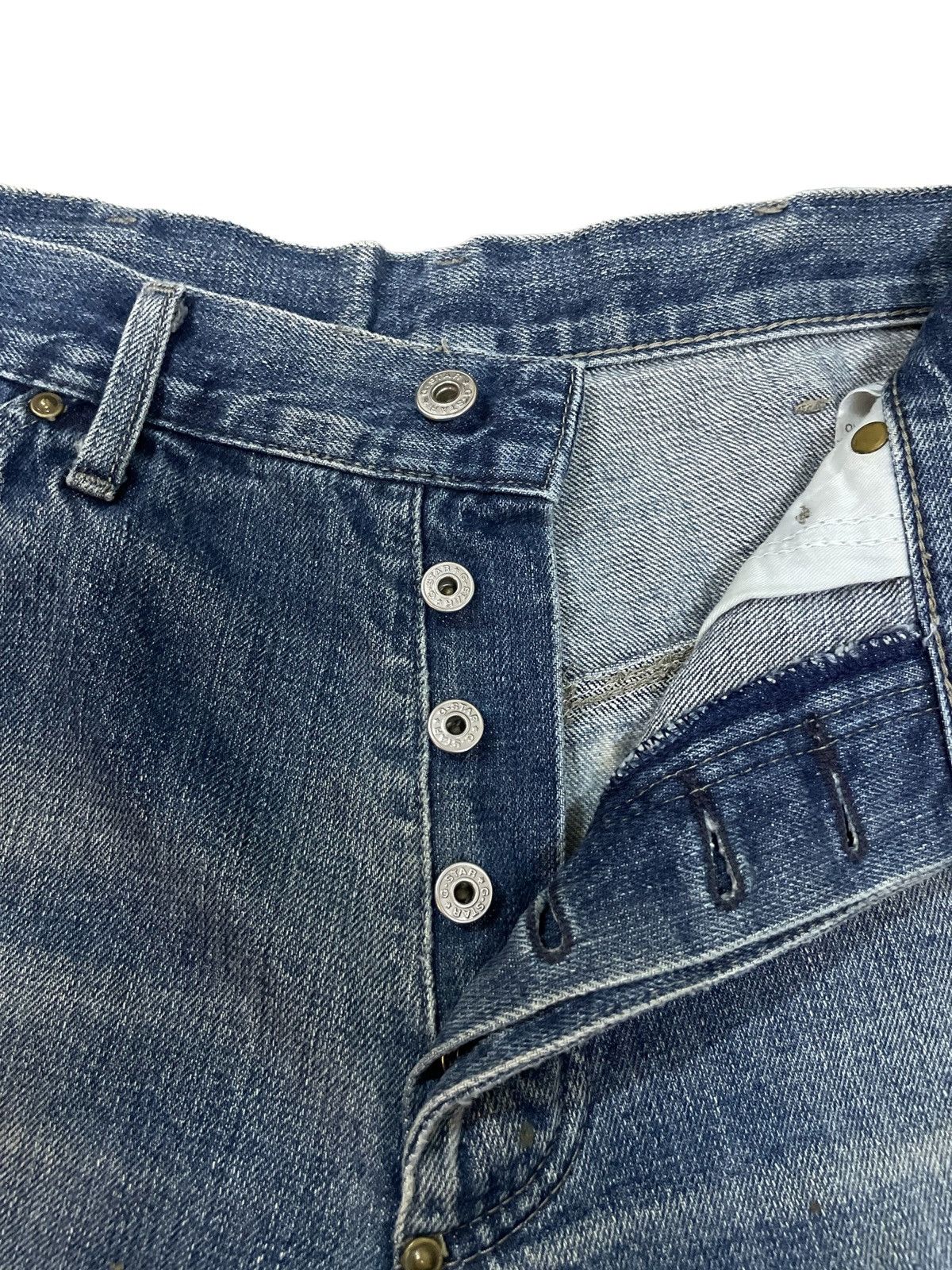 G-Star Vintage G-Star Two Tone Avant Garde Style Loose Baggy Jeans Size US 31 - 14 Thumbnail