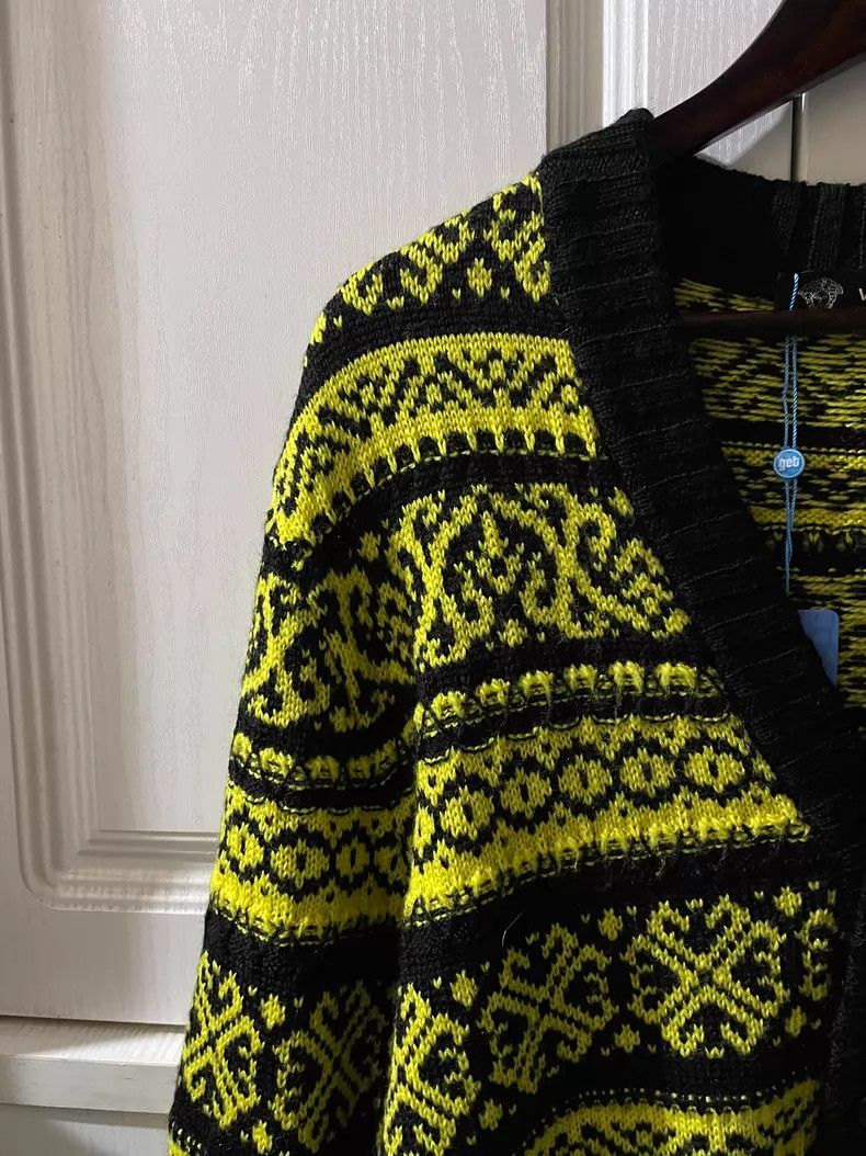 Versace Versace Ribbed trim with wool knit Size 3XL / US 20-22 - 4 Thumbnail