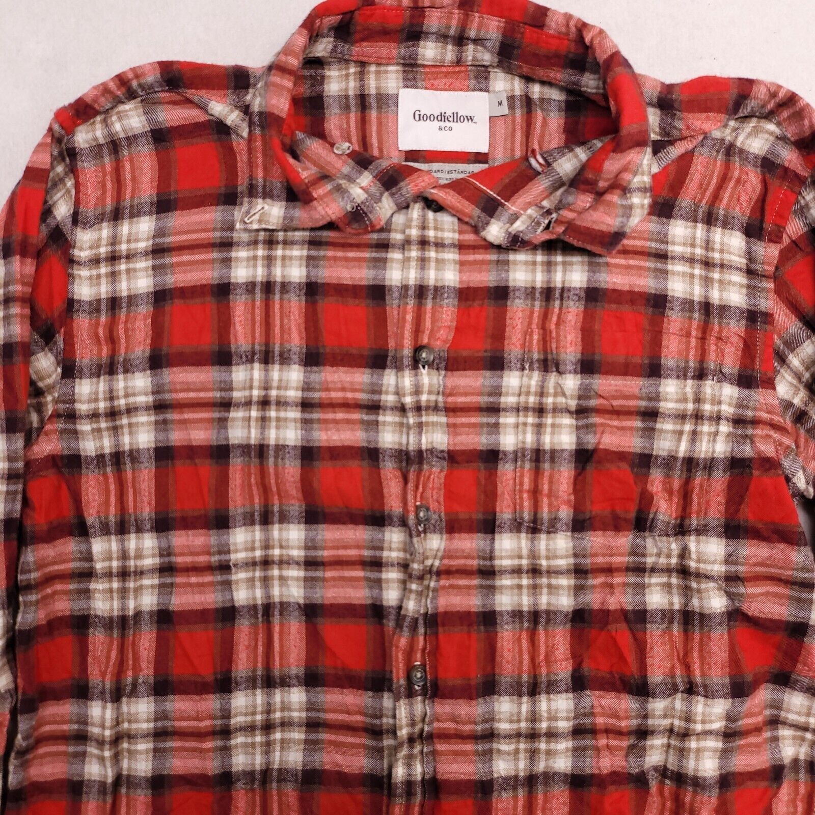 Croft & Barrow Croft & Barrow Tartan Flannel Shirt Mens Size Medium M Red Size US M / EU 48-50 / 2 - 1 Thumbnail