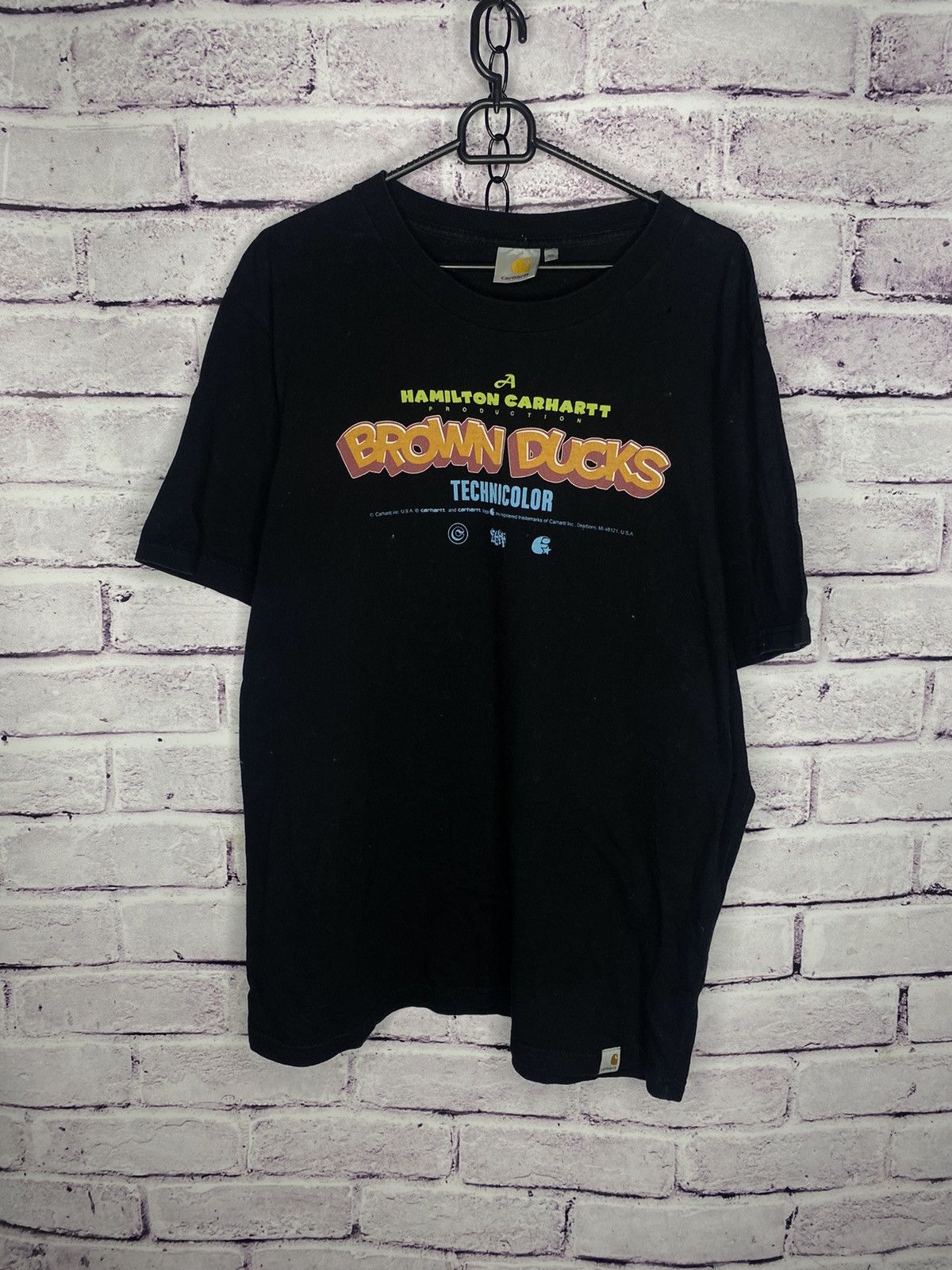 Carhartt MENS Carhartt Brown Ducks tee Overprint Logo T-Shirt Size US XL / EU 56 / 4 - 1 Thumbnail