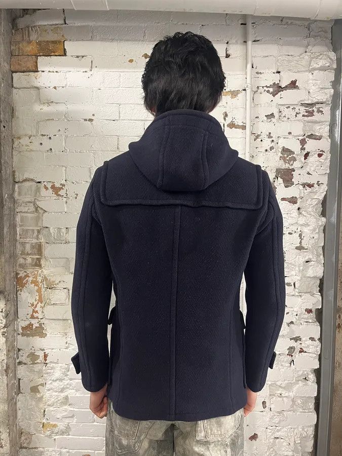 Prada 2000s Prada Navy Wool Horne Buckle Mongolian Hooded Jacket Size US S / EU 44-46 / 1 - 3 Thumbnail