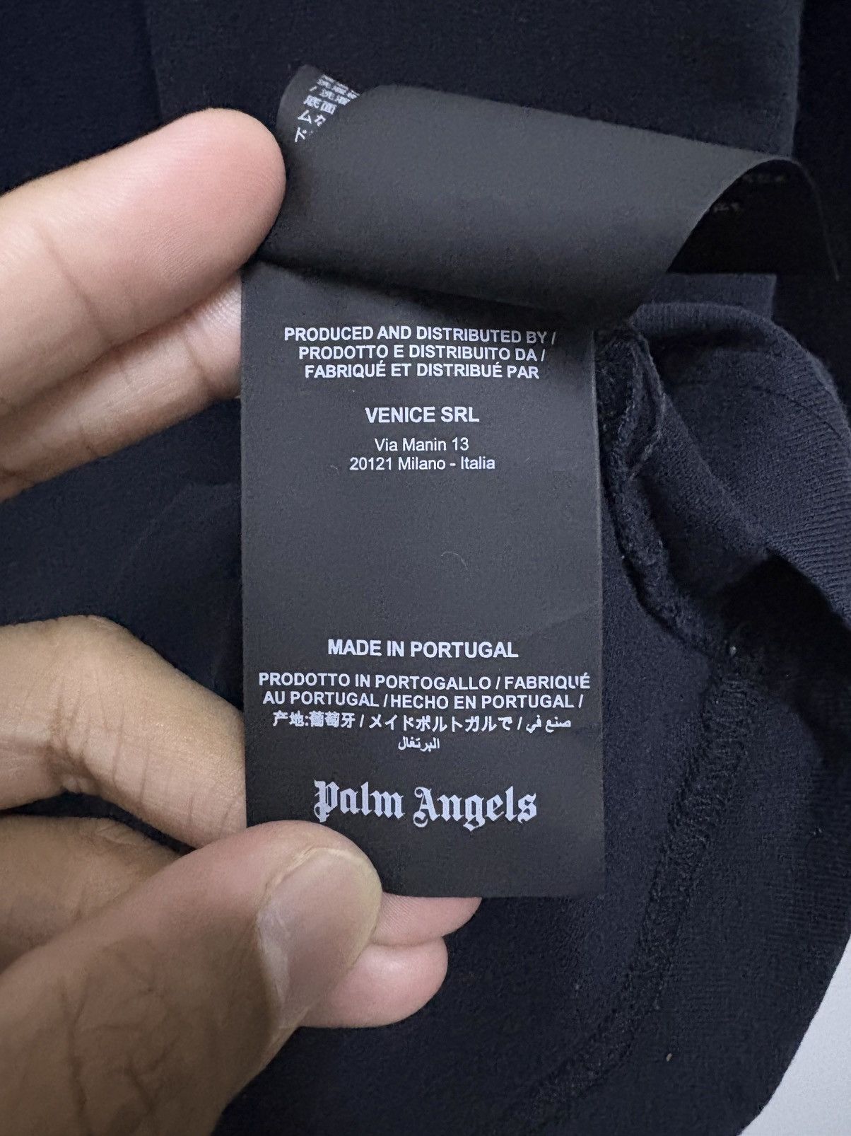 Palm Angels 2000's Palm Angels - Black Curved Classic Baggy T-Shirt Size US M / EU 48-50 / 2 - 13 Thumbnail