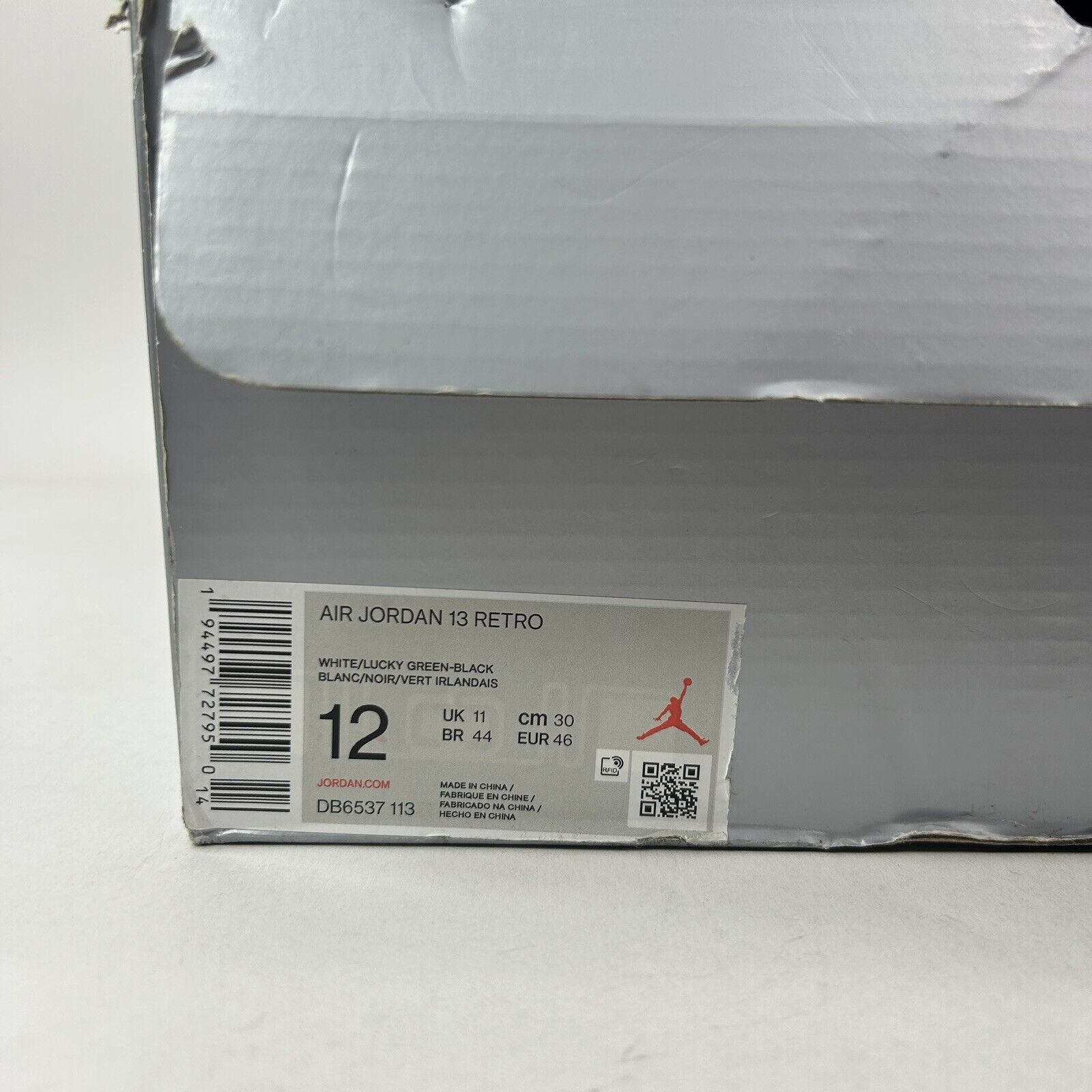 Nike Nike Air Jordan 13 Retro "White Lucky Green" 2024 Size US 12 / EU 45 - 5 Thumbnail