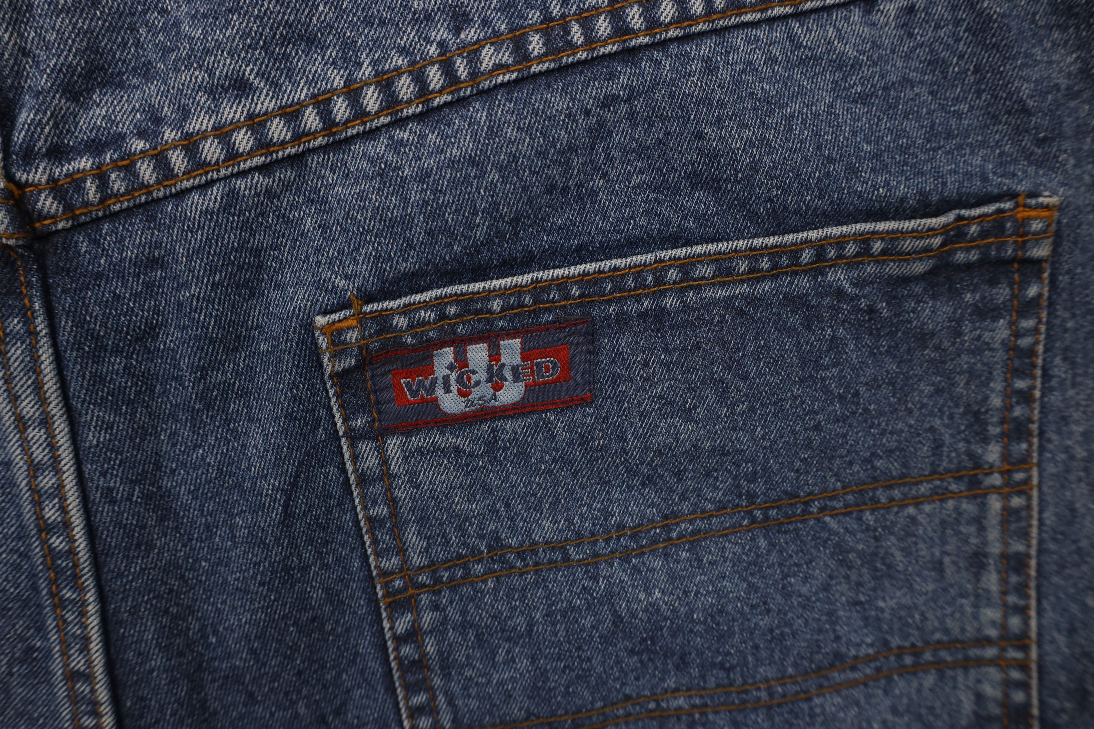 Vintage Deadstock Vintage 90s Streetwear Jean Shorts Jorts Blue Size US 44 / EU 60 - 11 Thumbnail