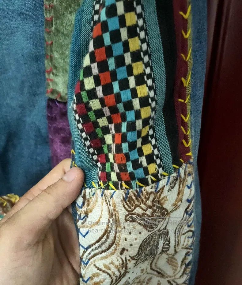Needles Needles Floral patchwork denim jacket Size US M / EU 48-50 / 2 - 5 Thumbnail