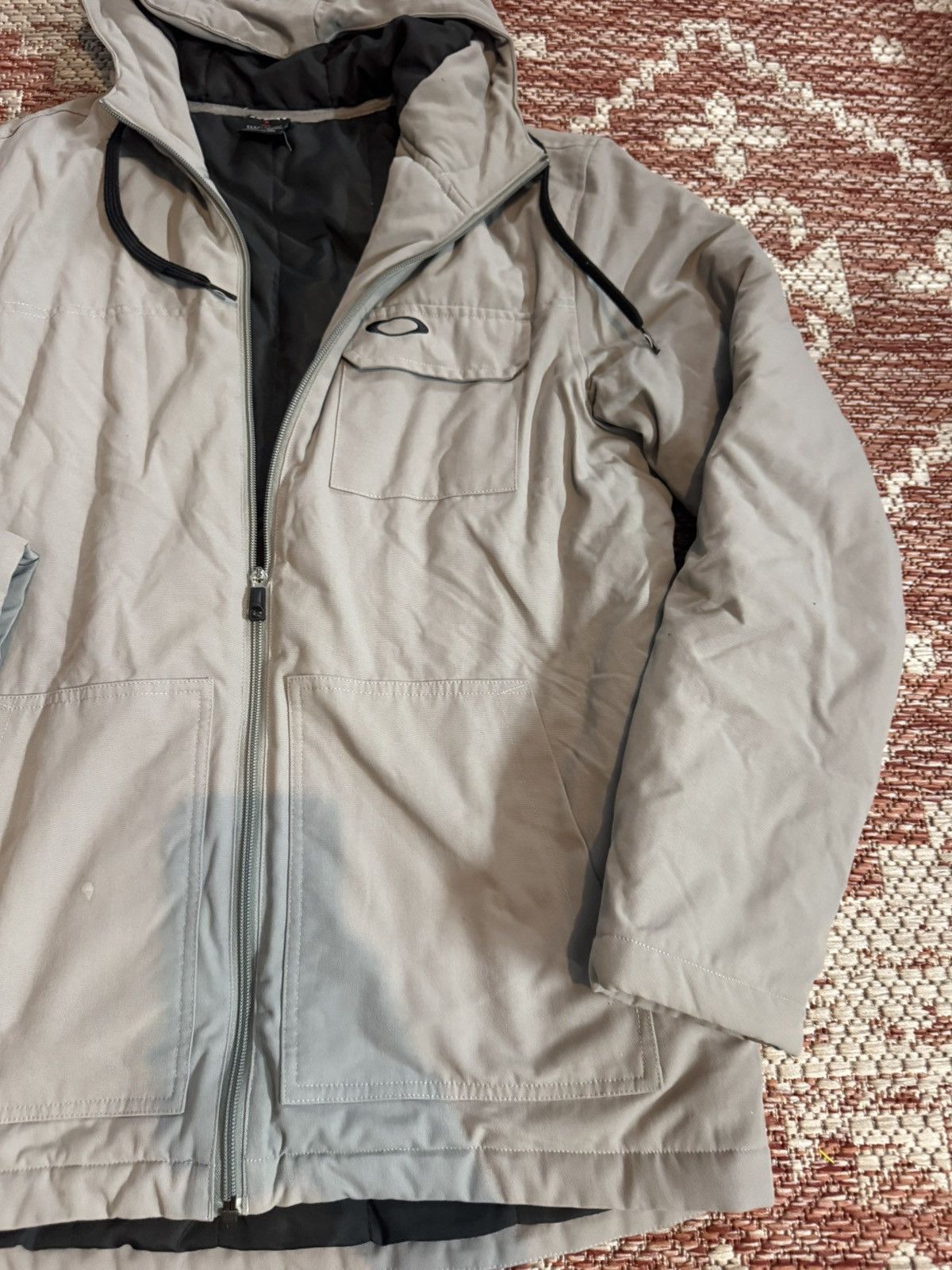 Oakley Men’s Oakley Heavy Duty All Weather Jacket Grey Meduim Size US M / EU 48-50 / 2 - 2 Thumbnail