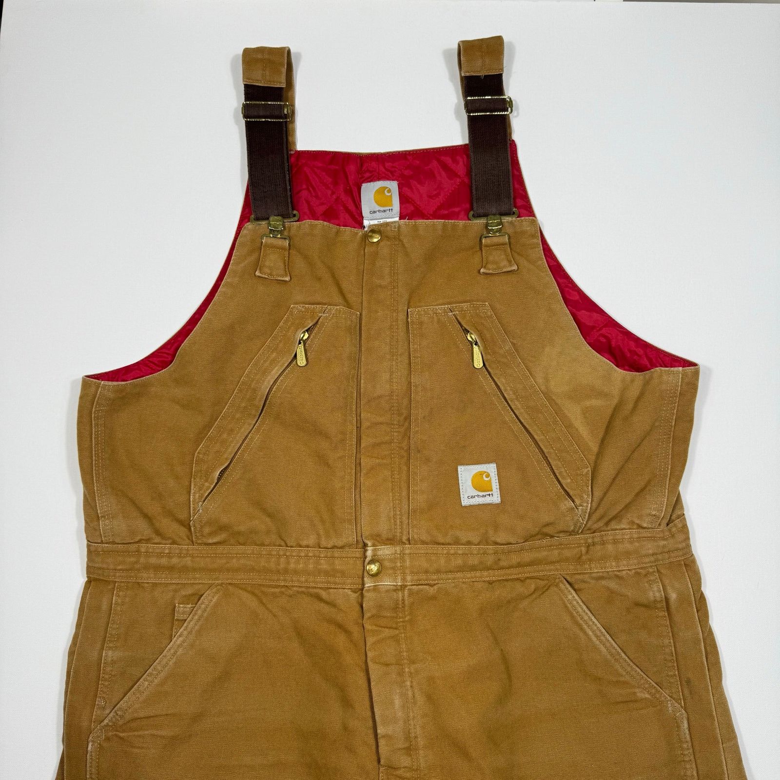 Carhartt Vintage Carhartt Duck Canvas Insulated Overalls Quilt Lined Size US XL / EU 56 / 4 - 2 Thumbnail