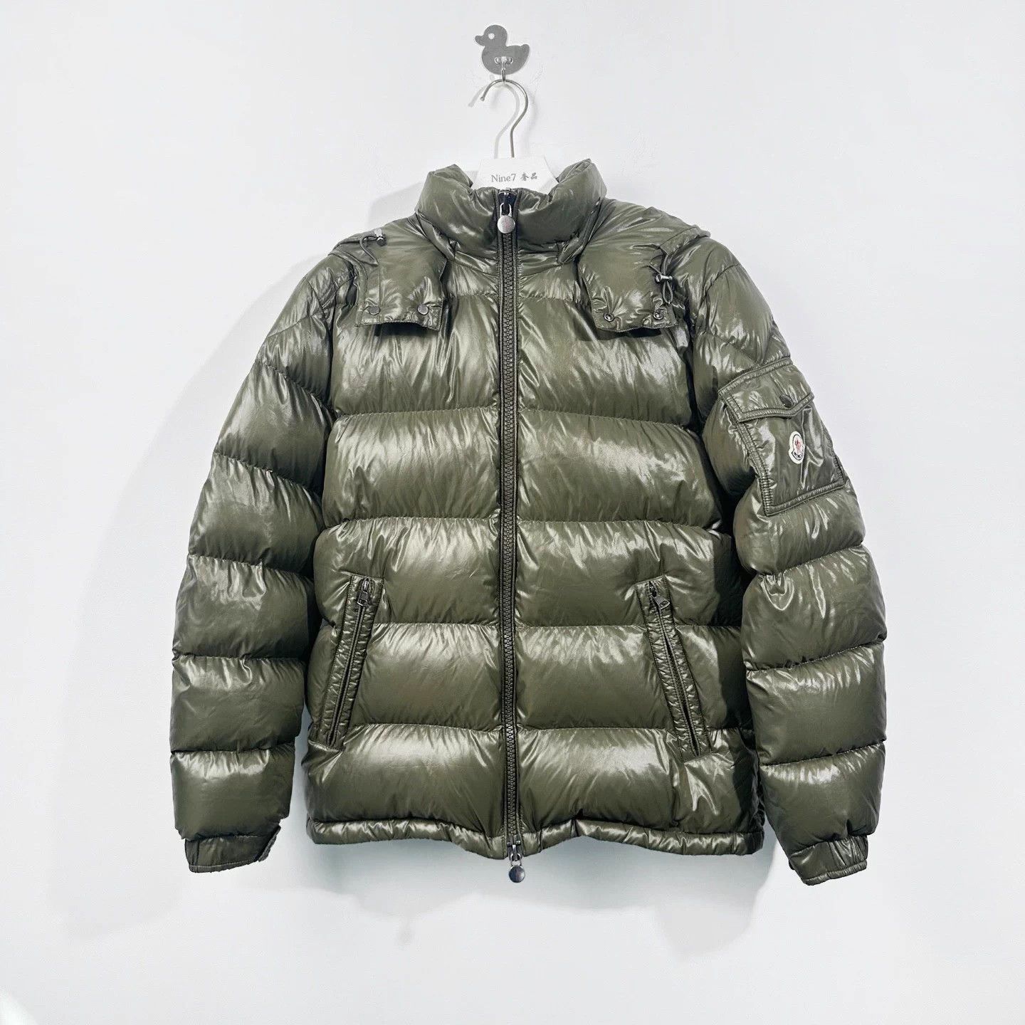 Moncler Moncler Maya military green down jacket Size S / US 4 / IT 40 - 1 Thumbnail