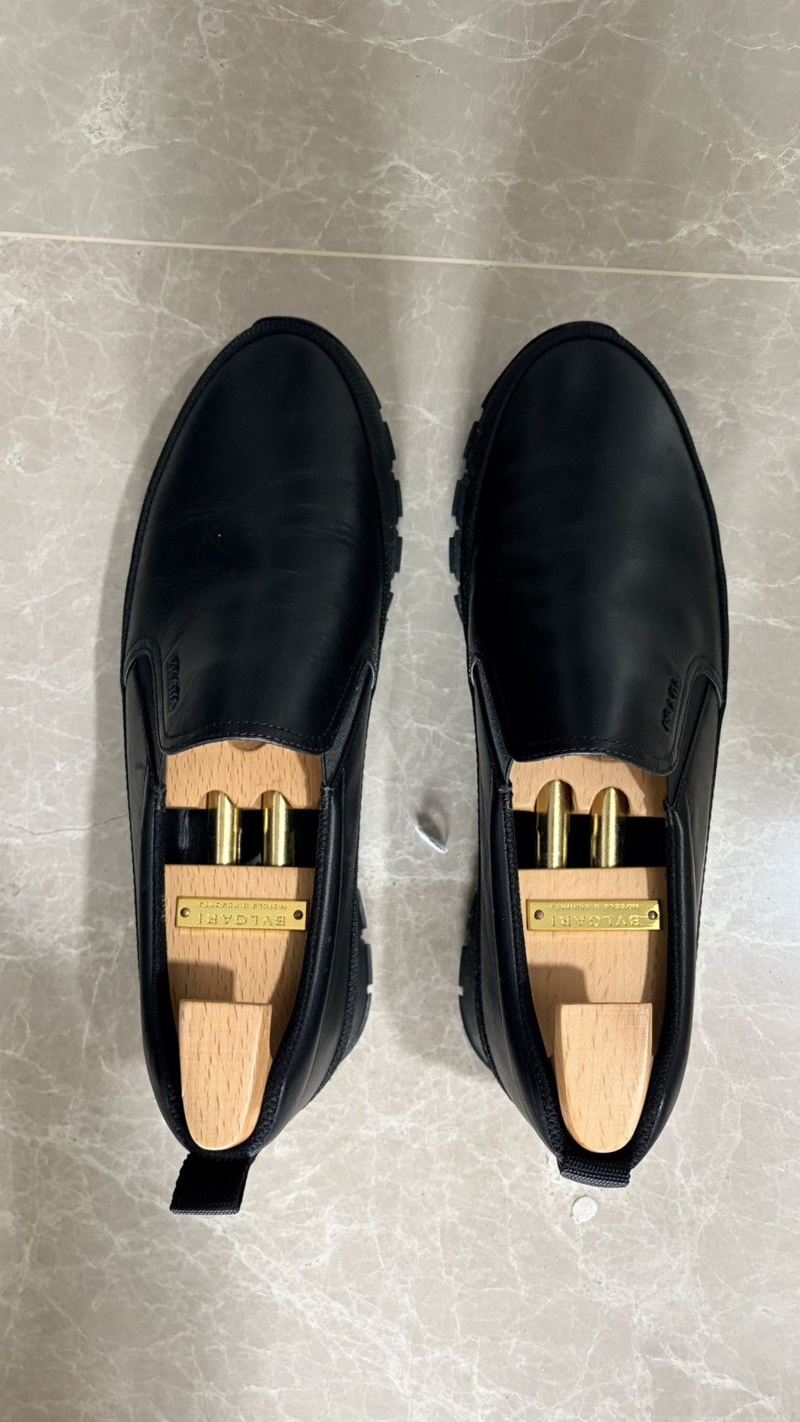 Prada Prada black slip on shoes Size US 10.5 / EU 43-44 - 1 Thumbnail