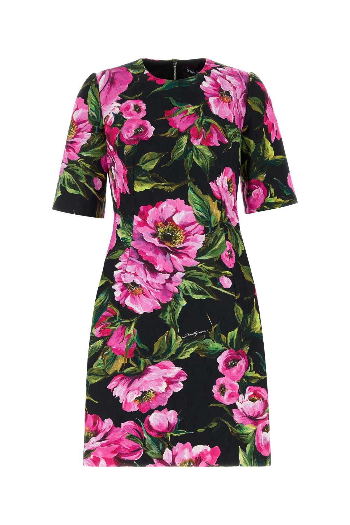 Black Silk Chiffon Patricia One Shoulder Dress