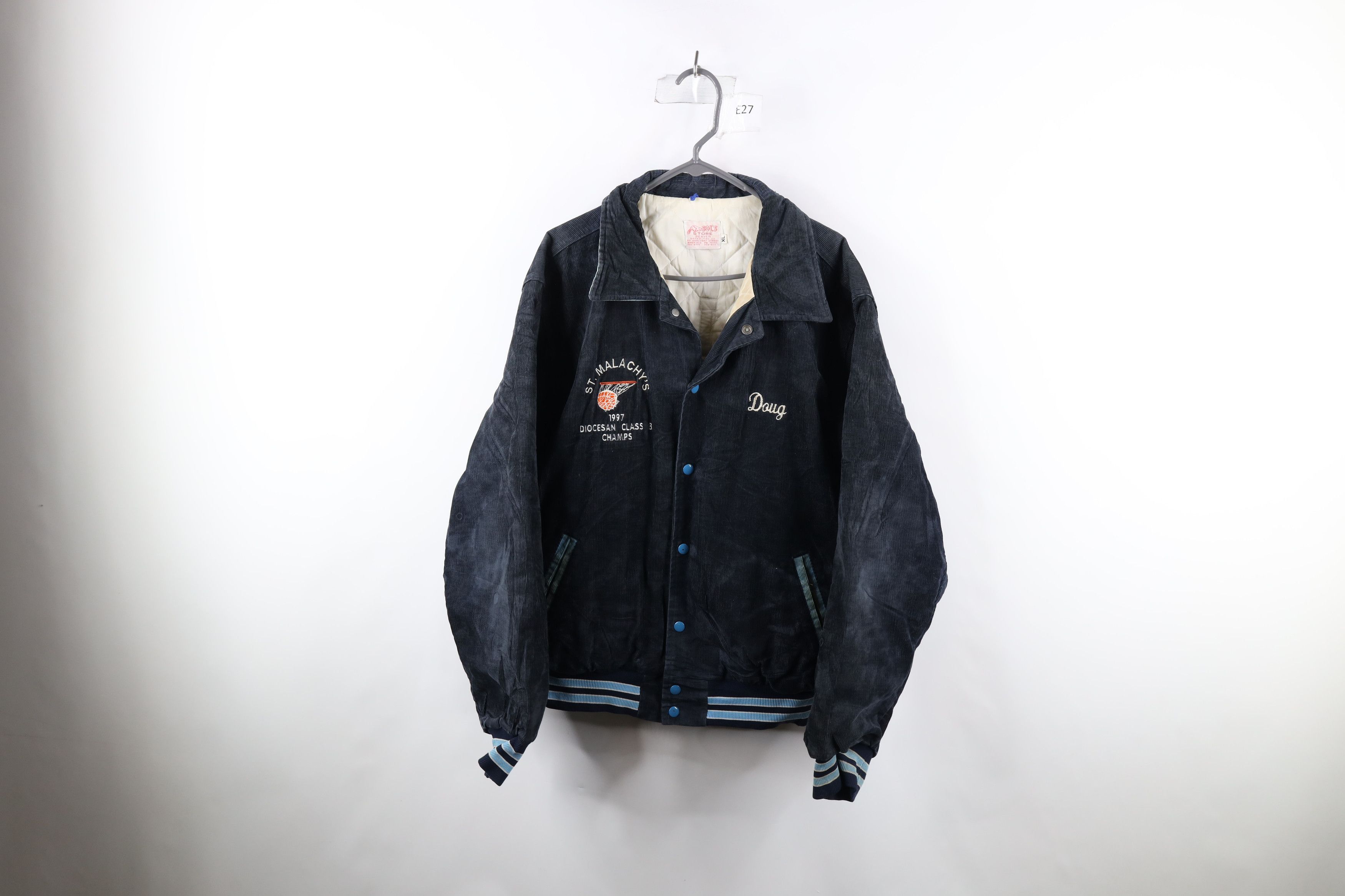 Vintage 90’s navy basketball cardigan