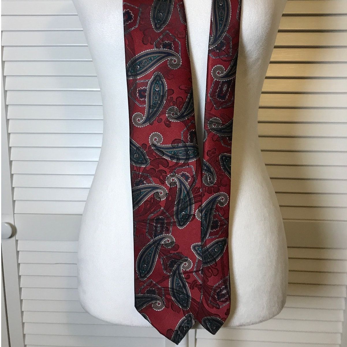Other Executive Collection Paisley Classic Wide Men Necktie Size ONE SIZE - 3 Thumbnail
