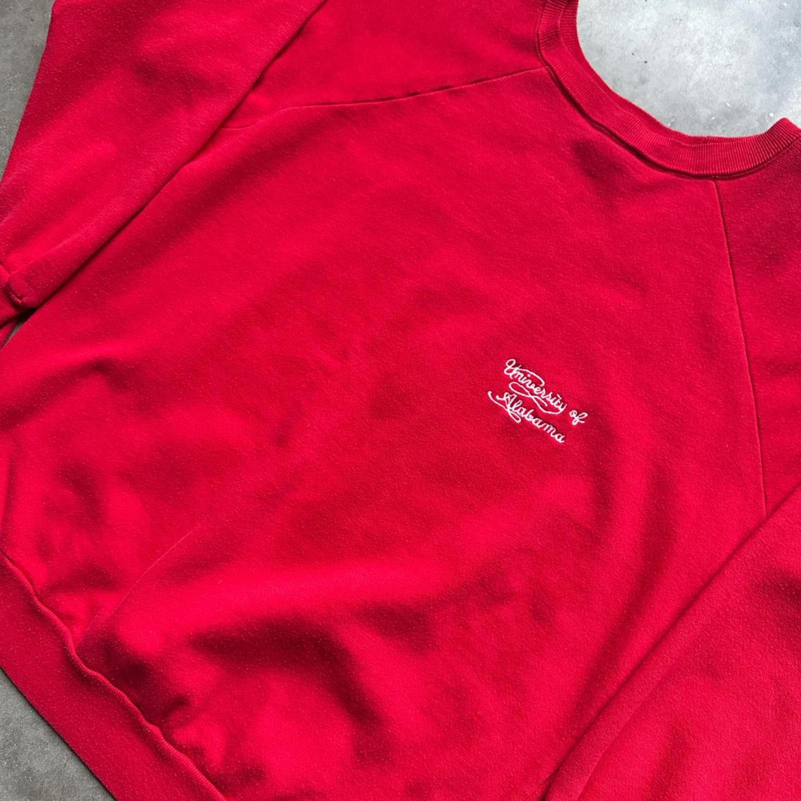 Champion University Of Alabama Red Crewneck With Embroidered Logo 90s Size US L / EU 52-54 / 3 - 3 Thumbnail