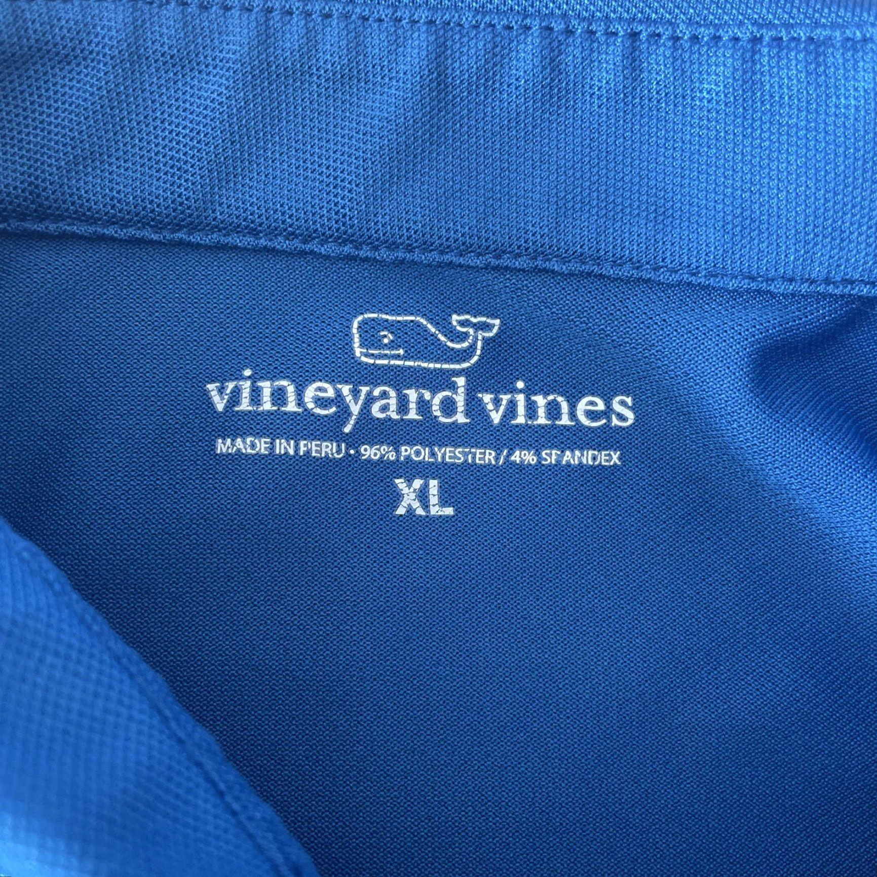 Vineyard Vines Vineyard Vines Polo Shirt Men's XL Blue Performance Stretch Golf Casual Active Polo Shirt Size US XL / EU 56 / 4 - 3 Thumbnail
