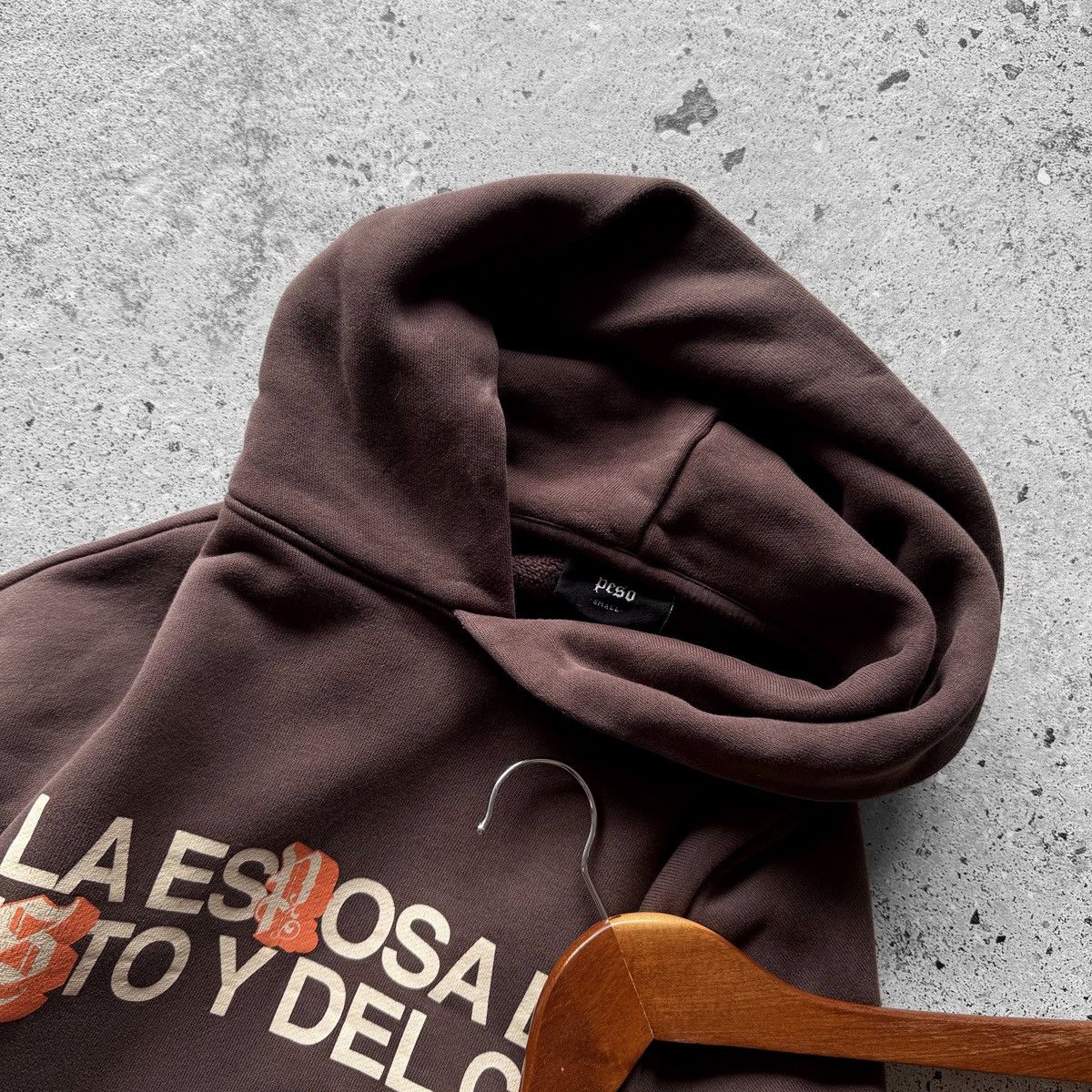 Peso Peso Mexico Womens Brown Graphic LS Hoodie Streetwear Size S / US 4 / IT 40 - 3 Thumbnail