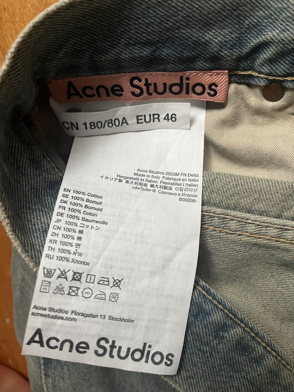 Acne Studios acne studios jeans (blue 2023) Size US 30 / EU 46 - 4 Thumbnail