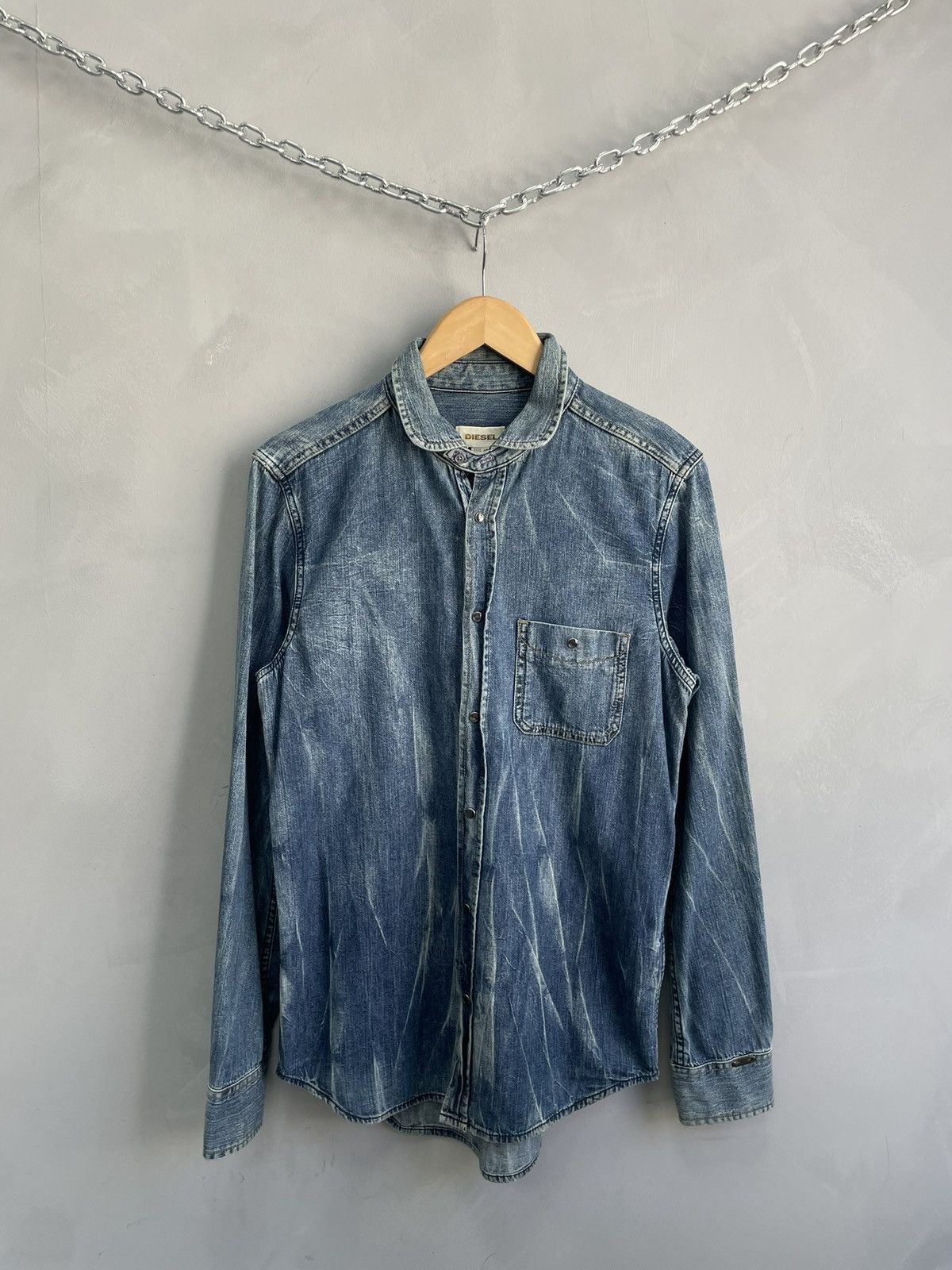 Diesel Y2K diesel denim jacket button up shirt Size US M / EU 48-50 / 2 - 1 Thumbnail