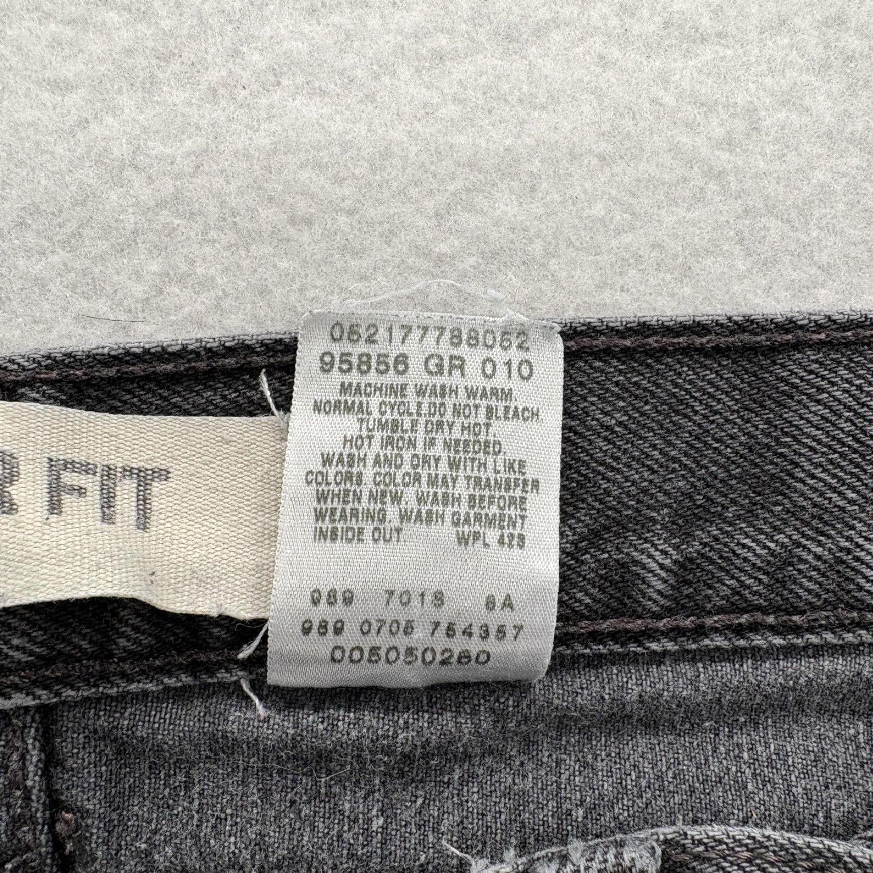 Levi's VINTAGE Levi's 505 Jeans Mens 34x32 Regular Fit Charcoal Gray Wash Denim Straight Y2K VTG Size US 34 / EU 50 - 5 Thumbnail
