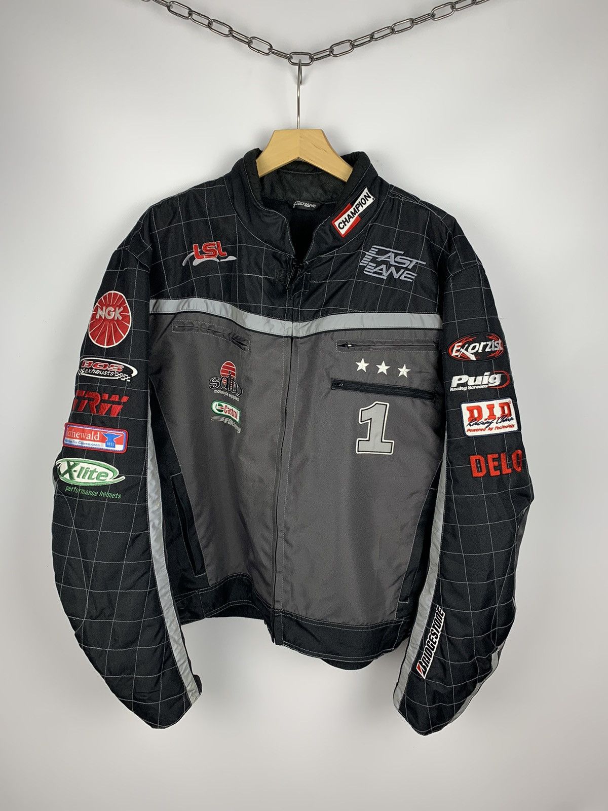 NASCAR Vintage Nascar Fast Lane Racing Jacket Full Zip Size XXXL Size US XXL / EU 58 / 5 - 1 Thumbnail