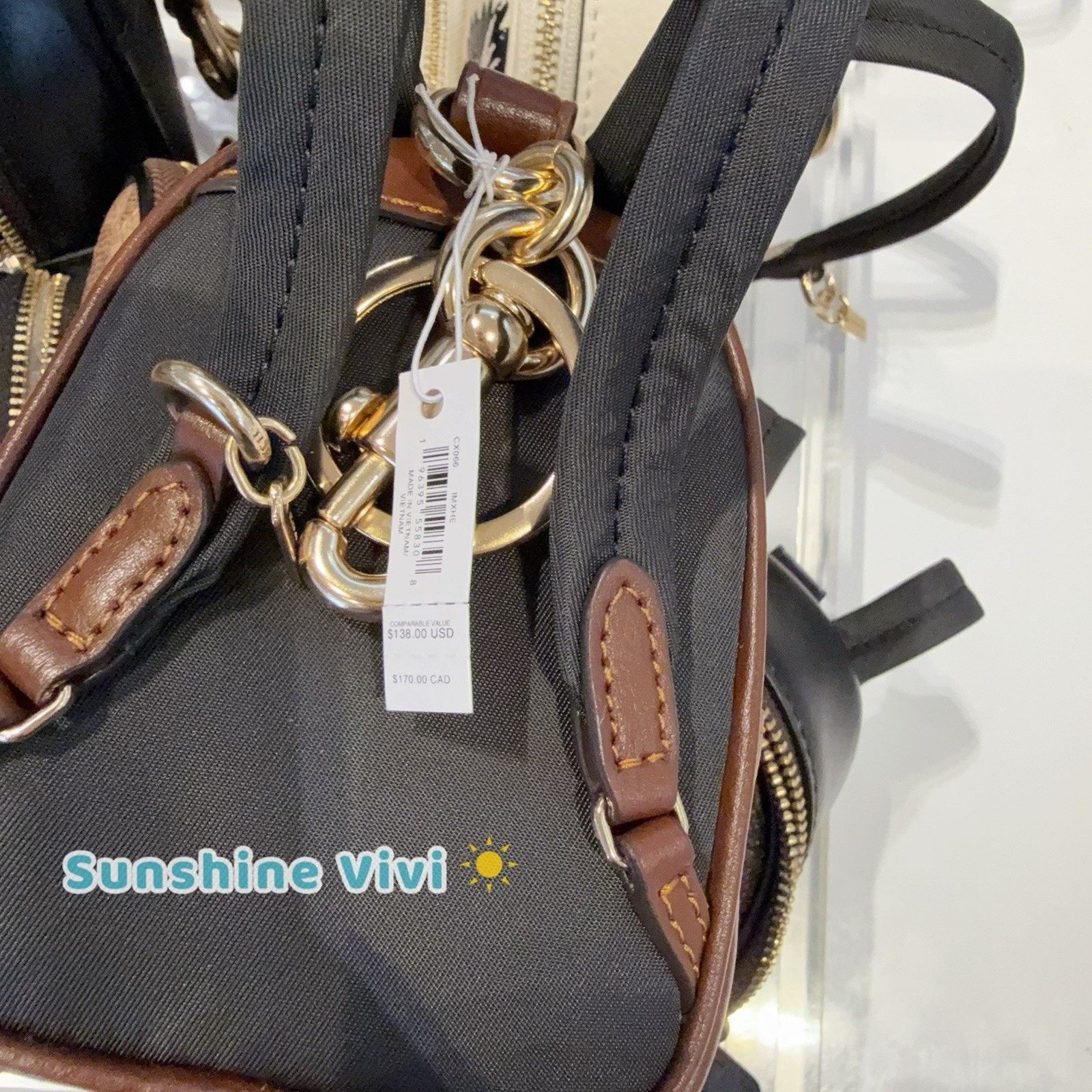 Coach NWT COACH CX066 Mini Court Backpack Bag Charm Leather Brown Size ONE SIZE - 7 Thumbnail