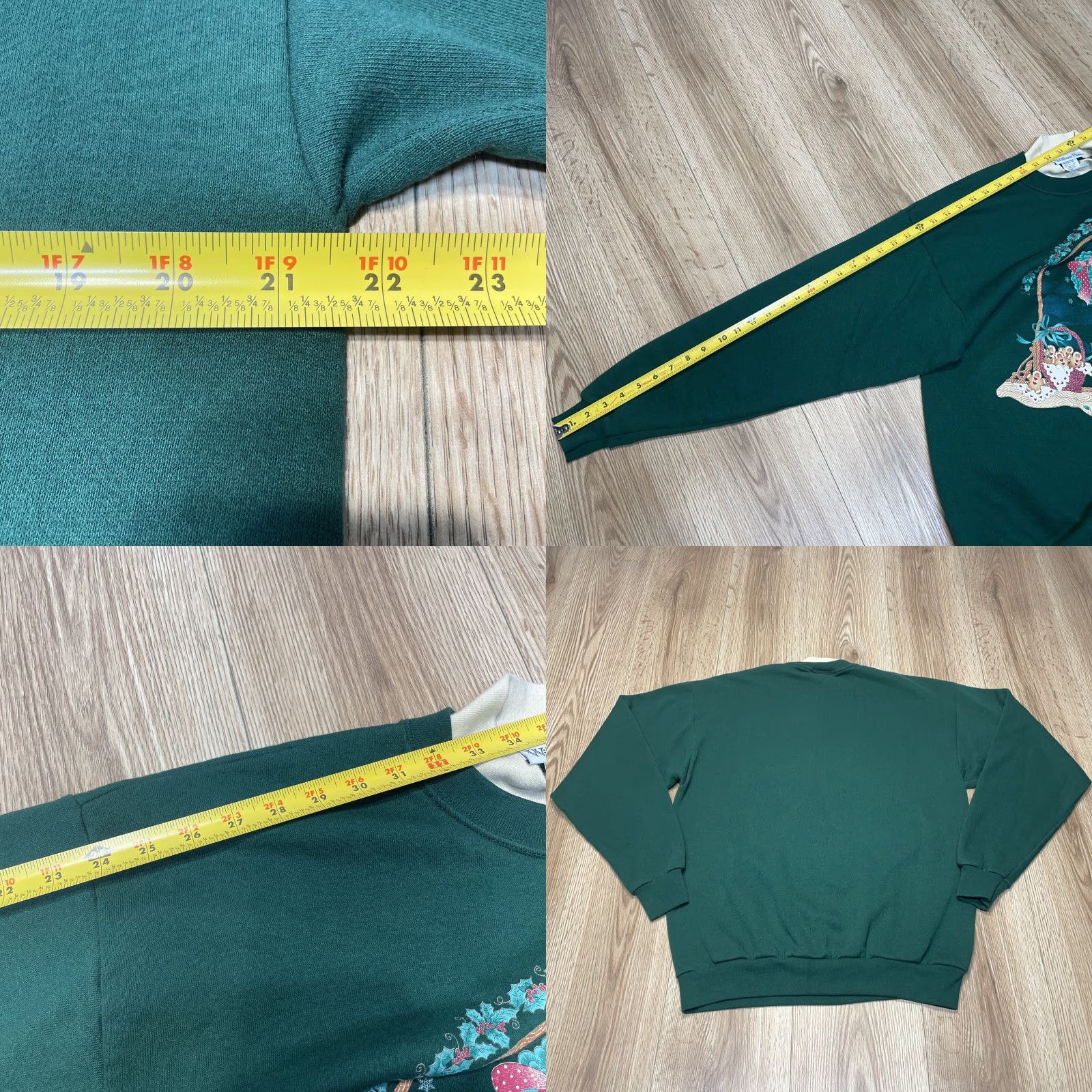 Vintage VINTAGE Willow Bay Christmas Sweatshirt Pullover Women Large Green Activewear Size L / US 10 / IT 46 - 8 Thumbnail
