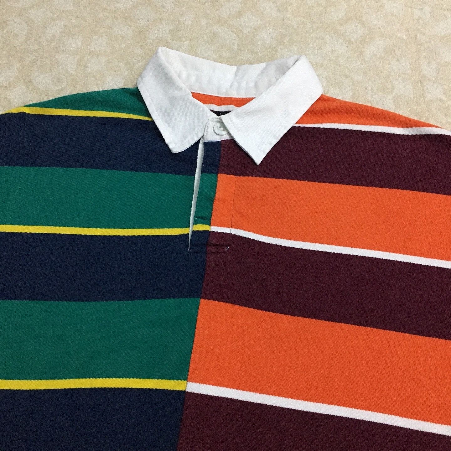 Designer Par Simons Polo Rugby Shirt Two Tone Size US L / EU 52-54 / 3 - 5 Thumbnail