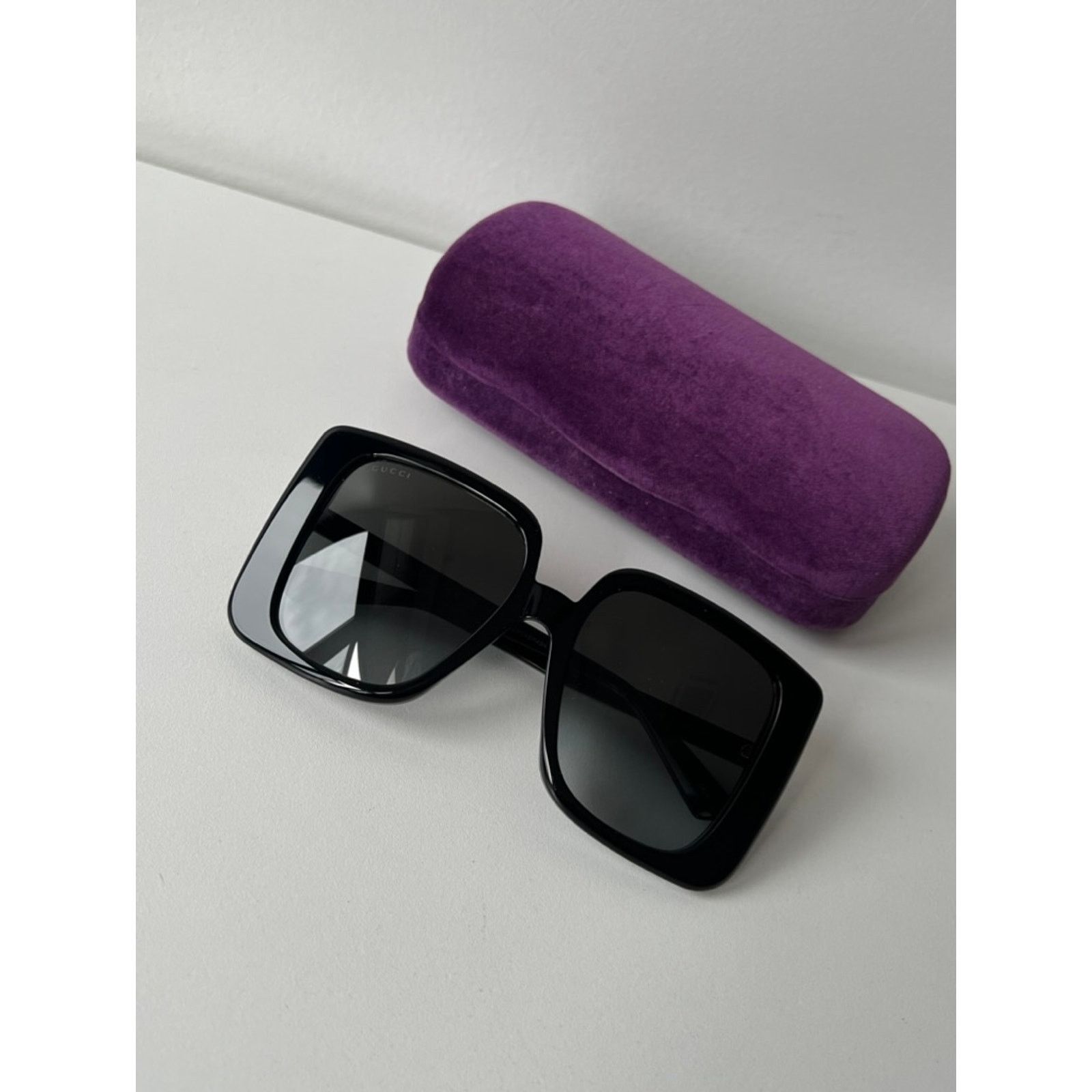 Gucci NEW Gucci GG1314S Black Oversized Square Sunglasses Size ONE SIZE - 2 Thumbnail
