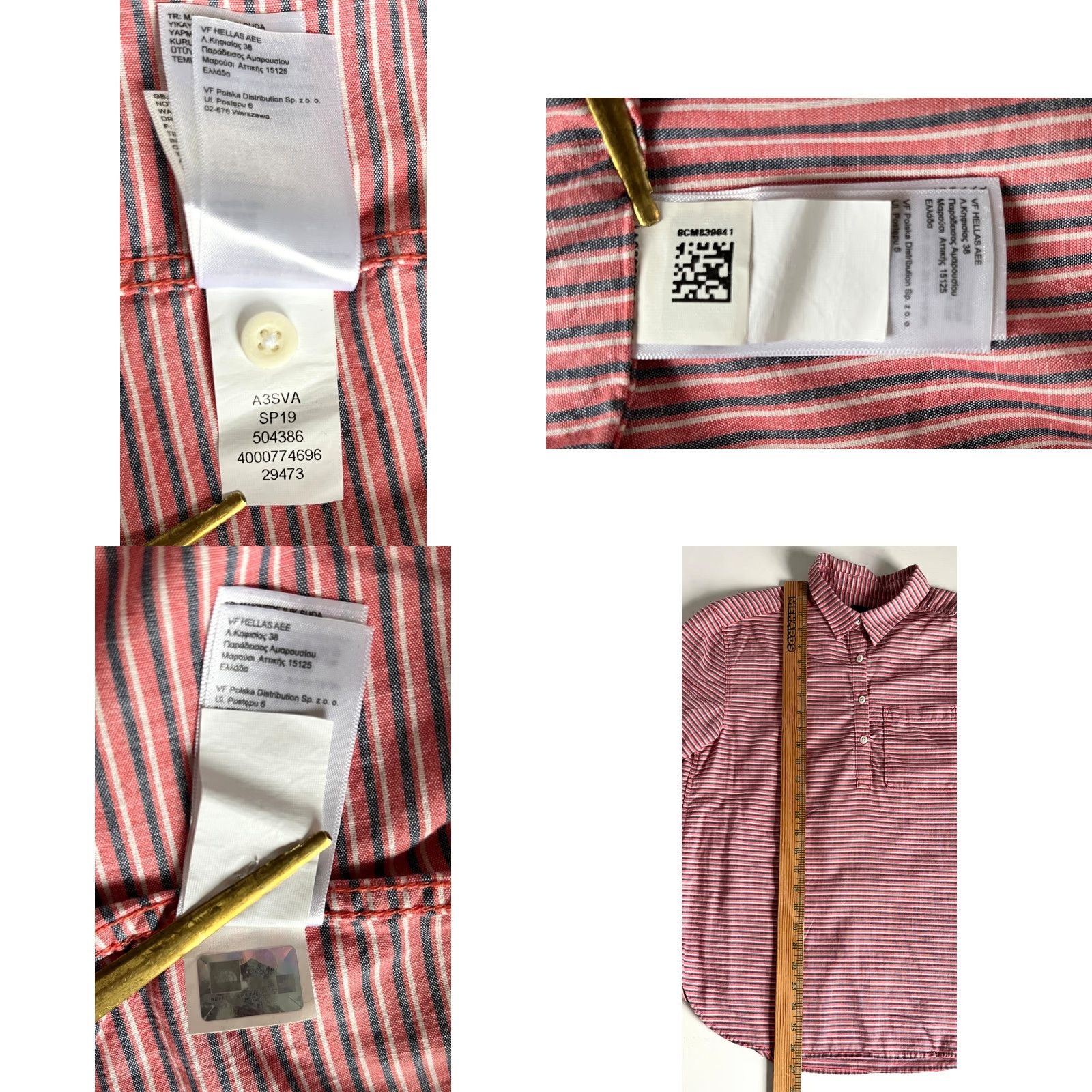 The North Face Nike Shirt Women’s Button-Up Pullover with Roll Tab Sleeves Sz S Multicolor Striped The North Face Size S / US 4 / IT 40 - 9 Thumbnail