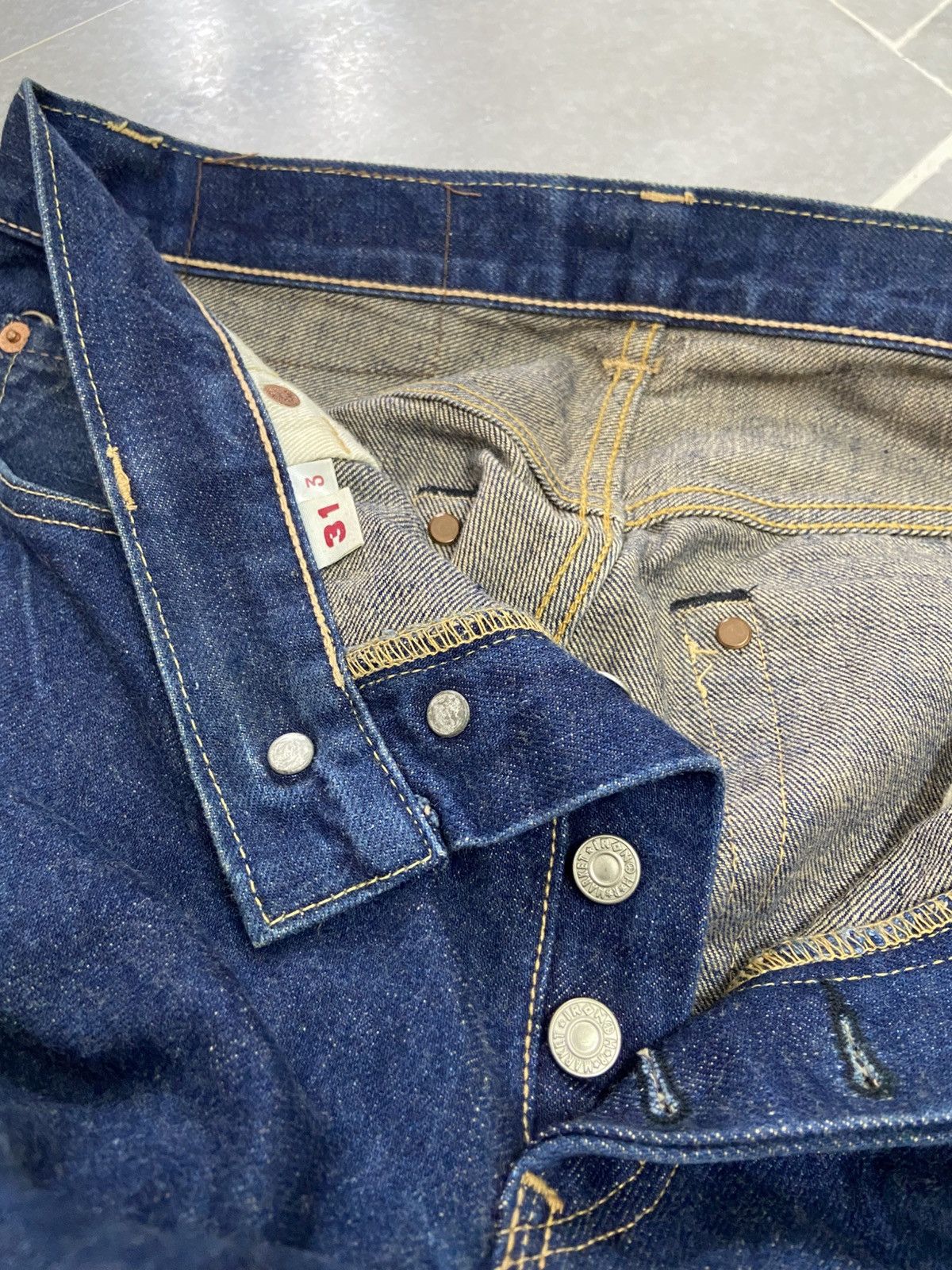 Blue Blue Japan × Jean Iron HR Market Blue Blue Japan Selvedge Jeans Size US 31 - 9 Thumbnail